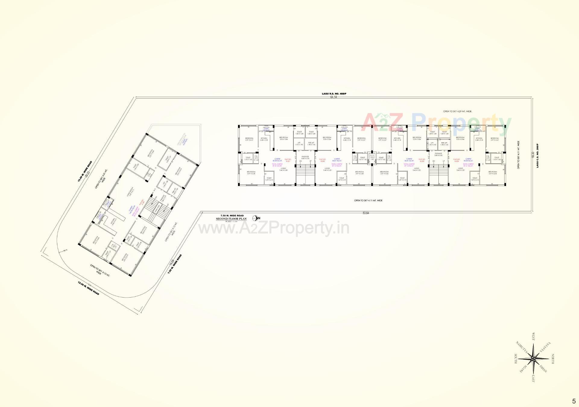 Layout of real estate project Zainy located at Rajkot, Rajkot, Gujarat