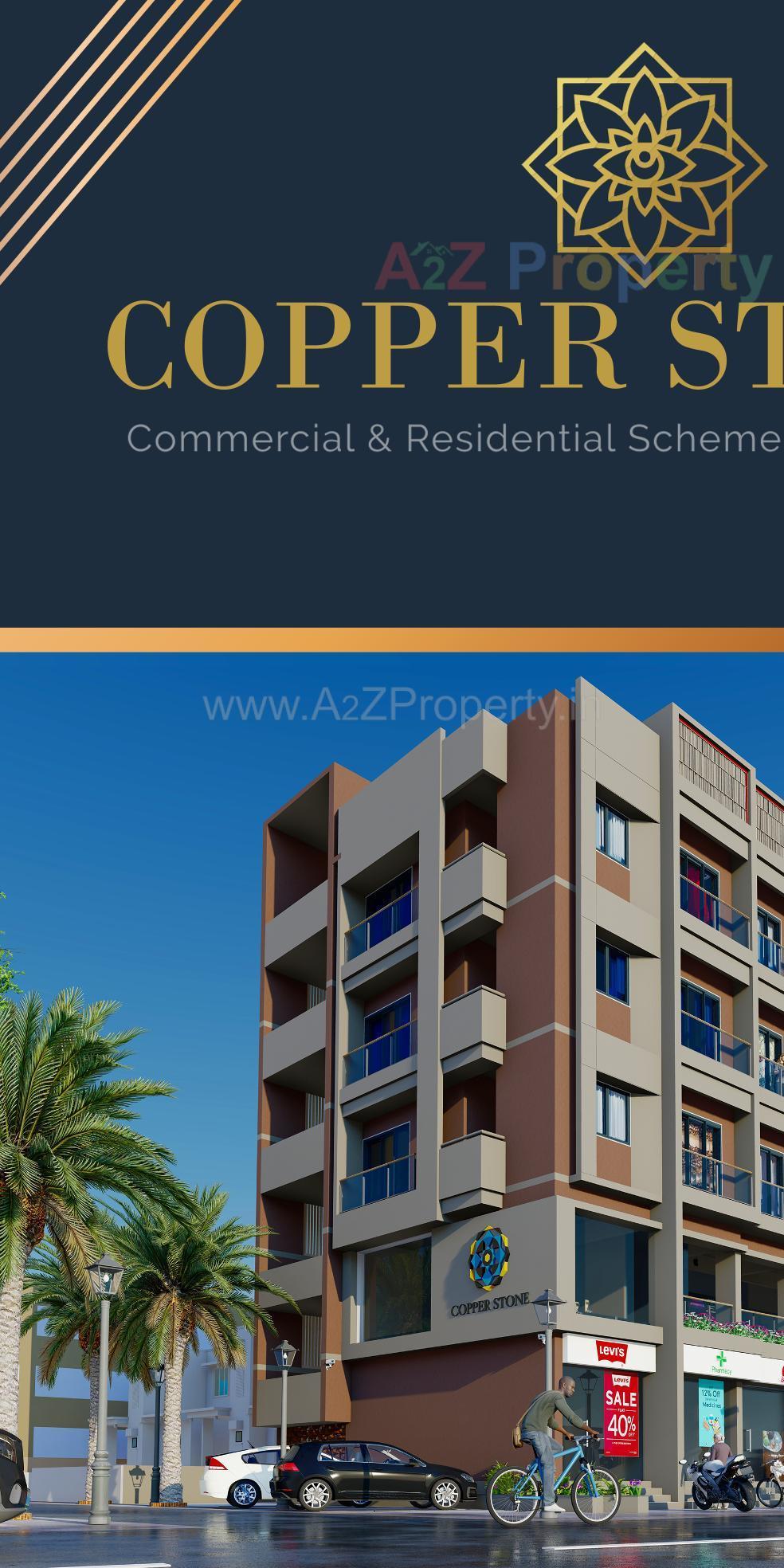 3D Elevation of real estate project Copper Plaza located at Himatnagar, Sabar Kantha, Gujarat