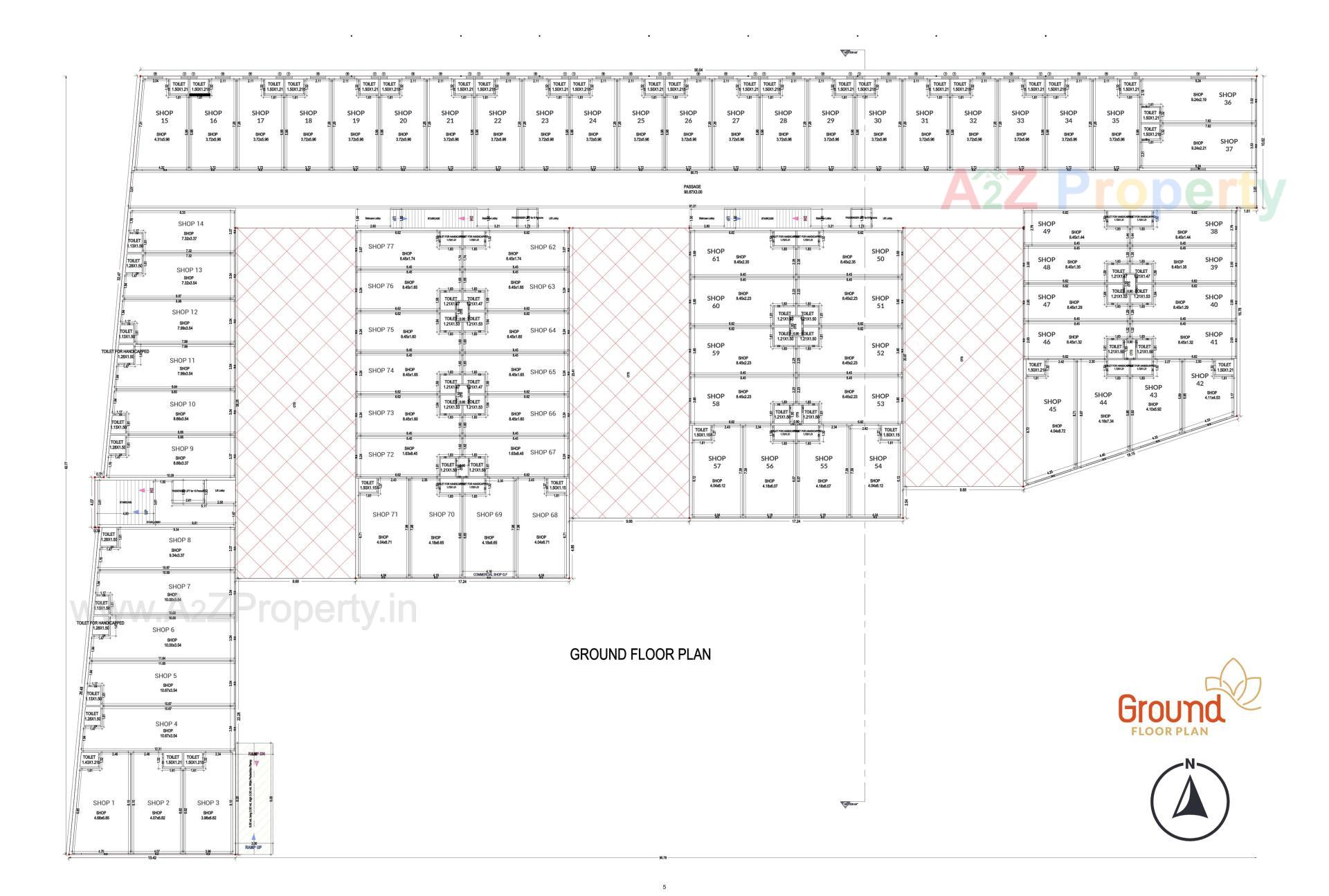Layout of real estate project Prantij Prime located at Prantij, Sabar Kantha, Gujarat
