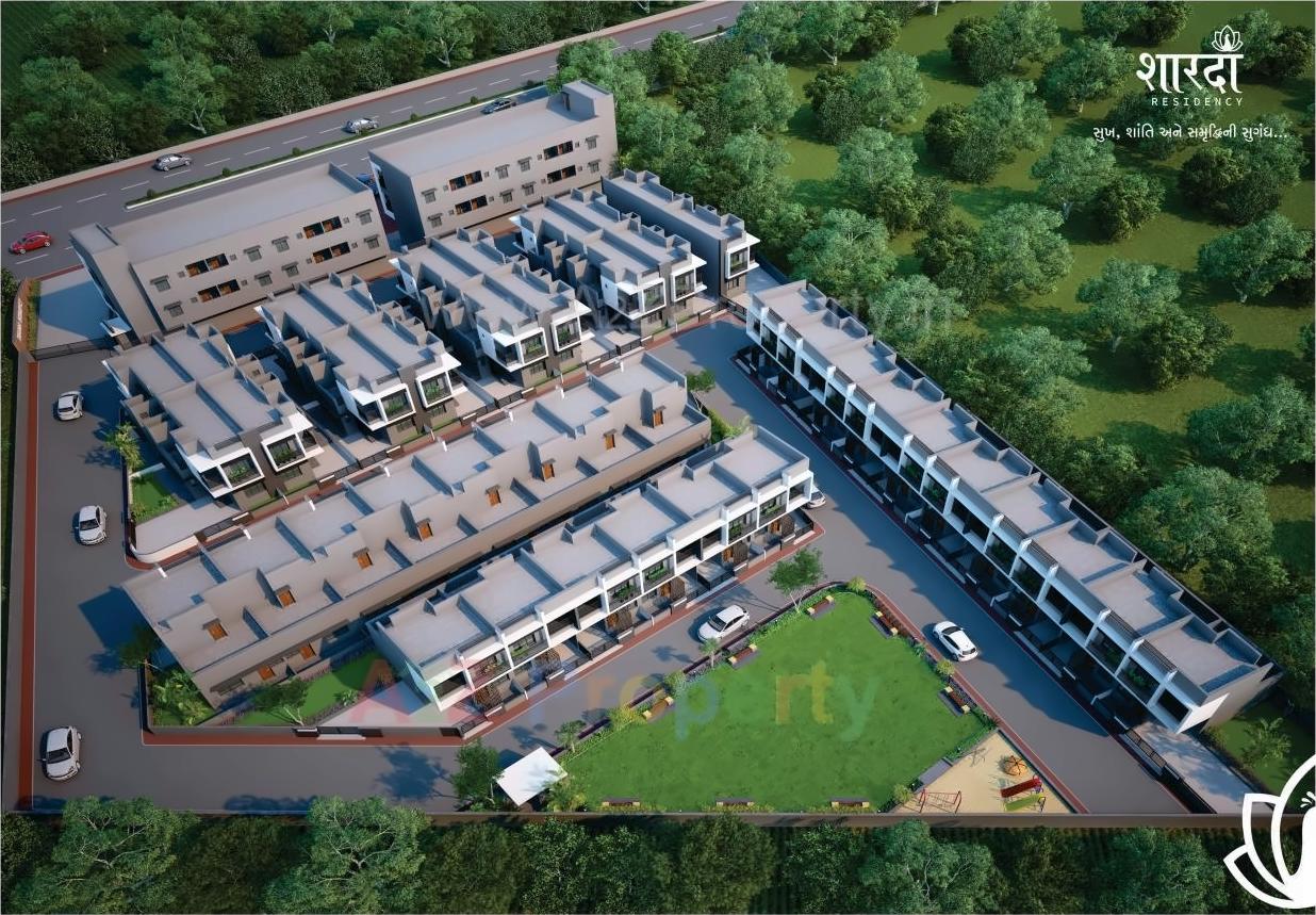 3D Elevation of real estate project Sharda Residency located at Sabar kantha, Sabar Kantha, Gujarat