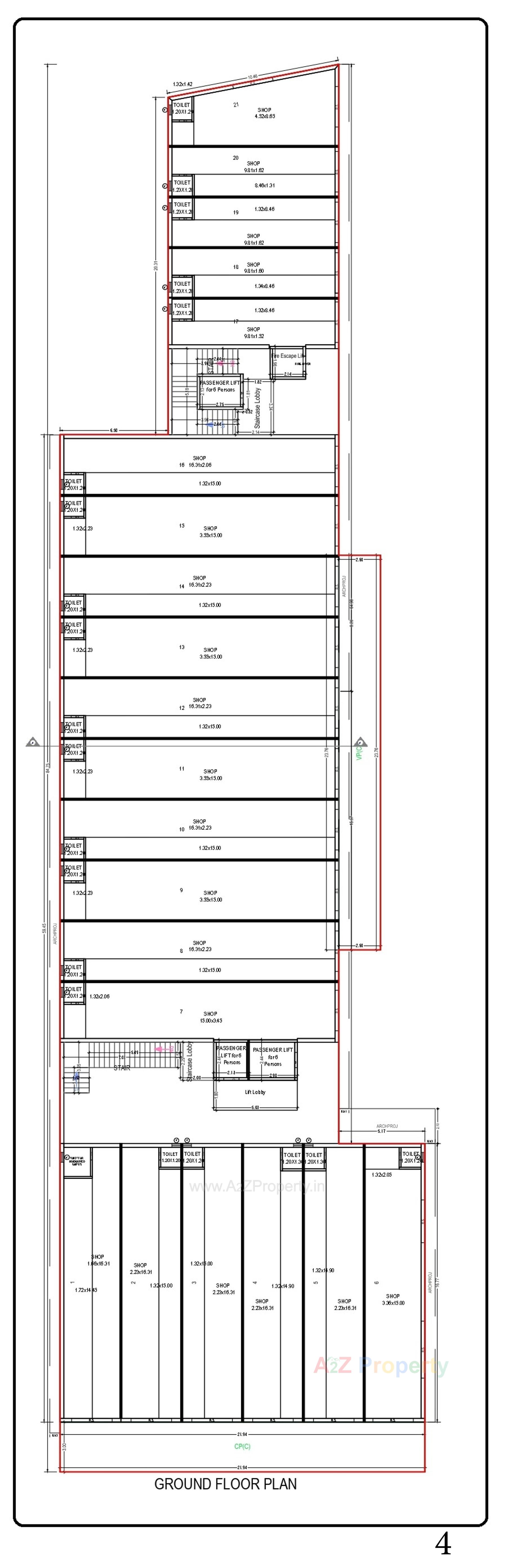 Layout of real estate project Shree Saurya located at Himatnagar, Sabar Kantha, Gujarat