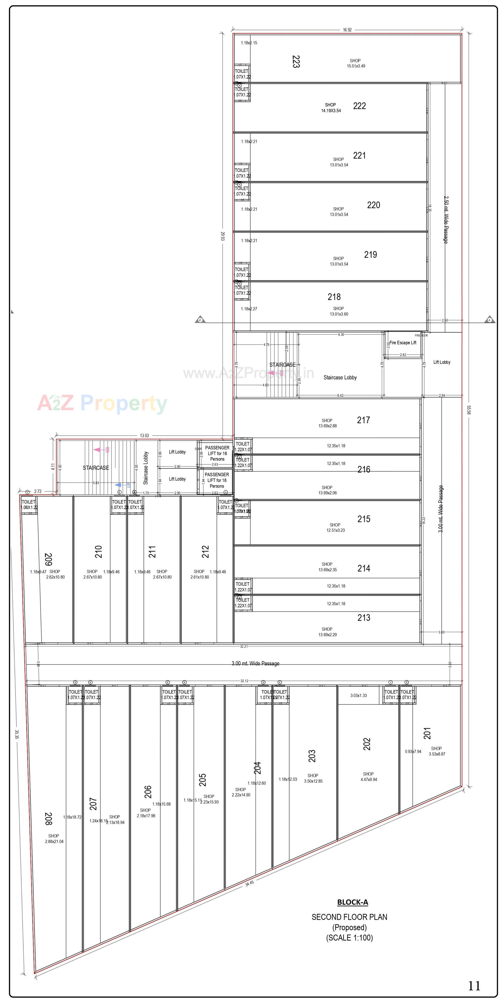 Layout of real estate project Vee Atharv Impression located at Motipura, Sabar Kantha, Gujarat