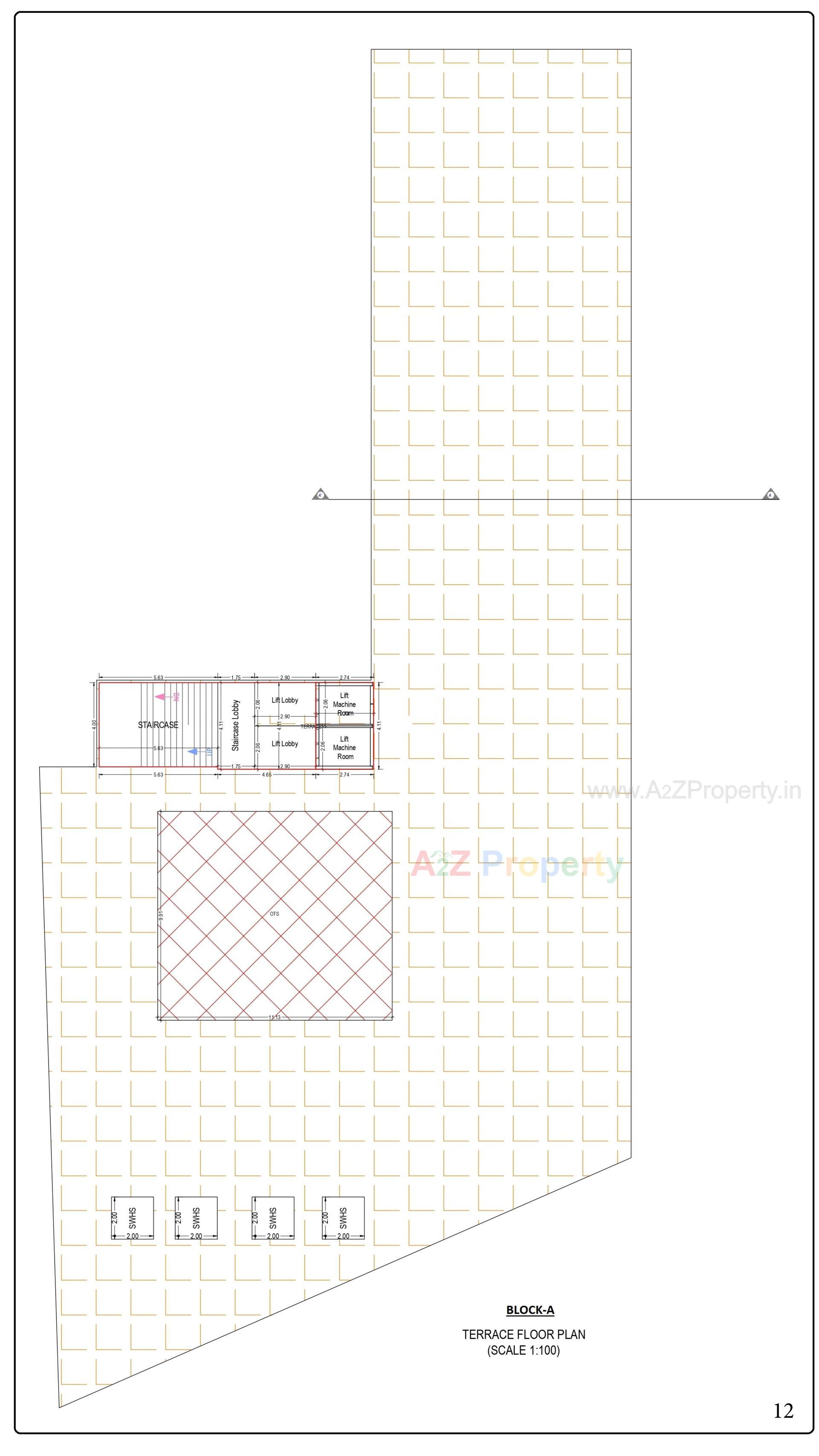 Layout of real estate project Vee Atharv Impression located at Motipura, Sabar Kantha, Gujarat
