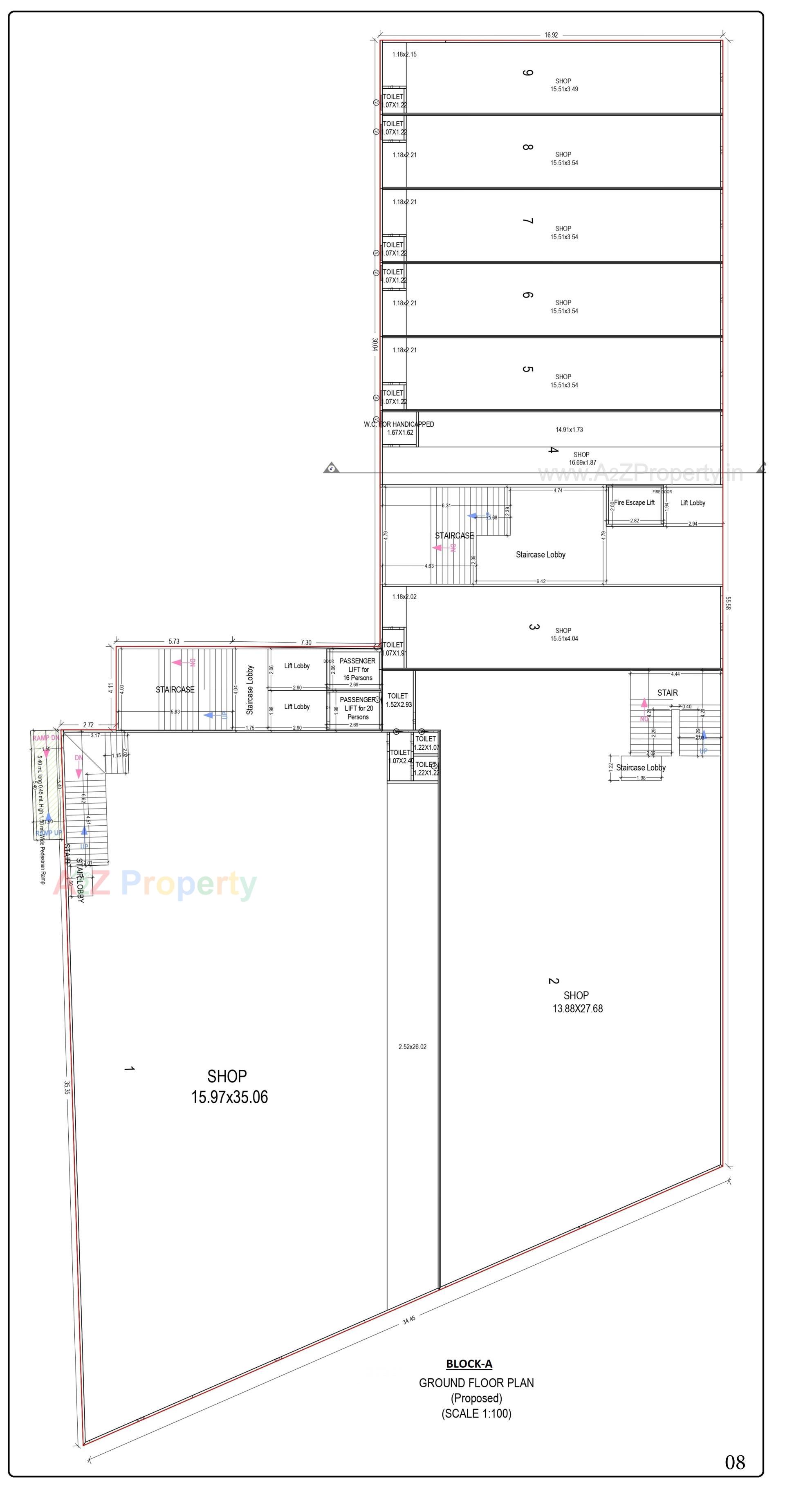 Layout of real estate project Vee Atharv Impression located at Motipura, Sabar Kantha, Gujarat