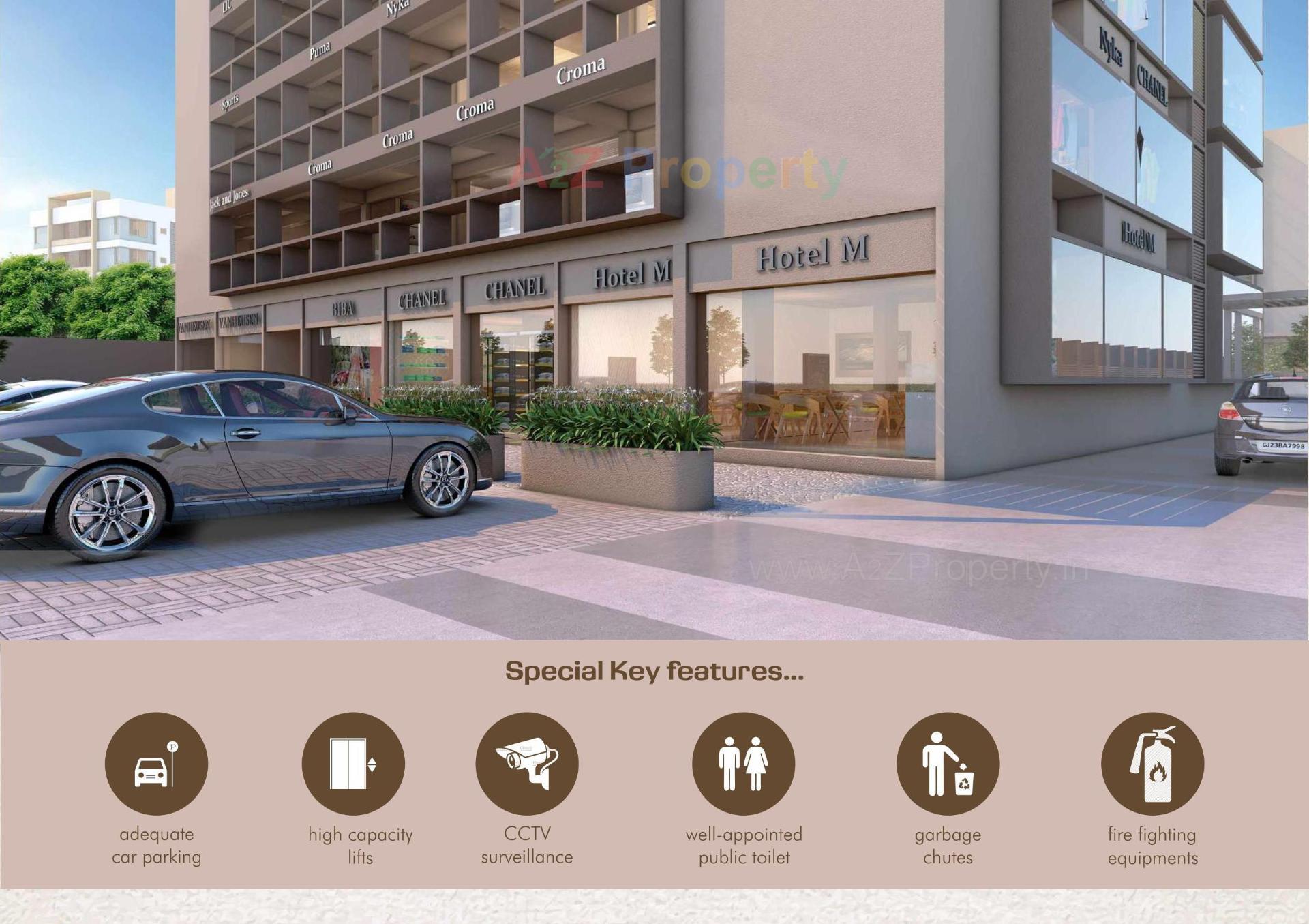 3D Elevation of real estate project Dnc Complex located at Motipura, SabarÂ Kantha, Gujarat