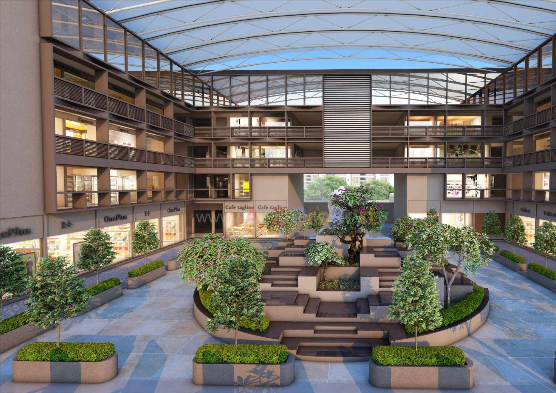 3D Elevation of real estate project Dnc Complex located at Motipura, SabarÂ Kantha, Gujarat