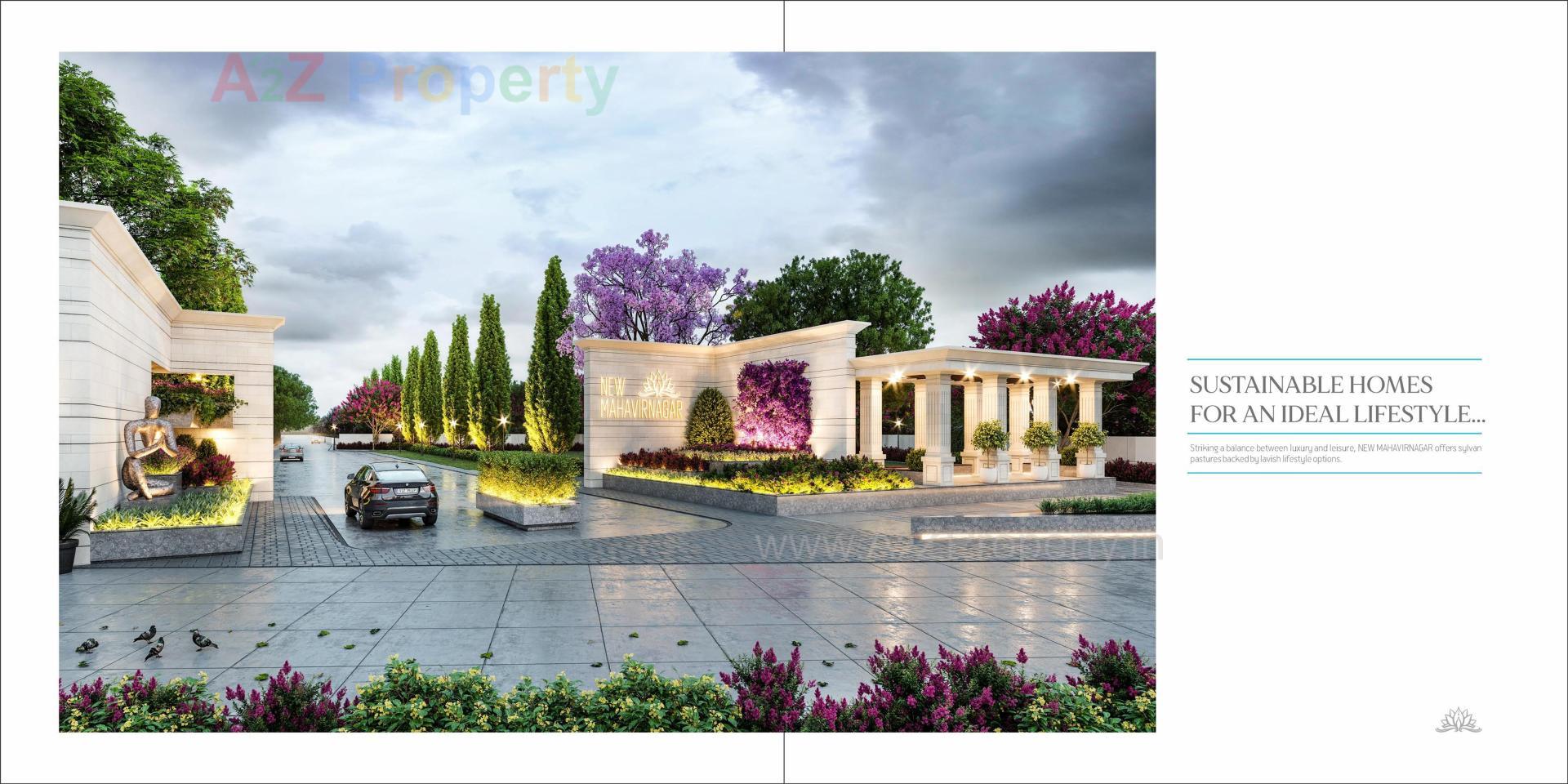 3D Elevation of real estate project New Mahavirnagar located at Himmatnagar, SabarÂ Kantha, Gujarat