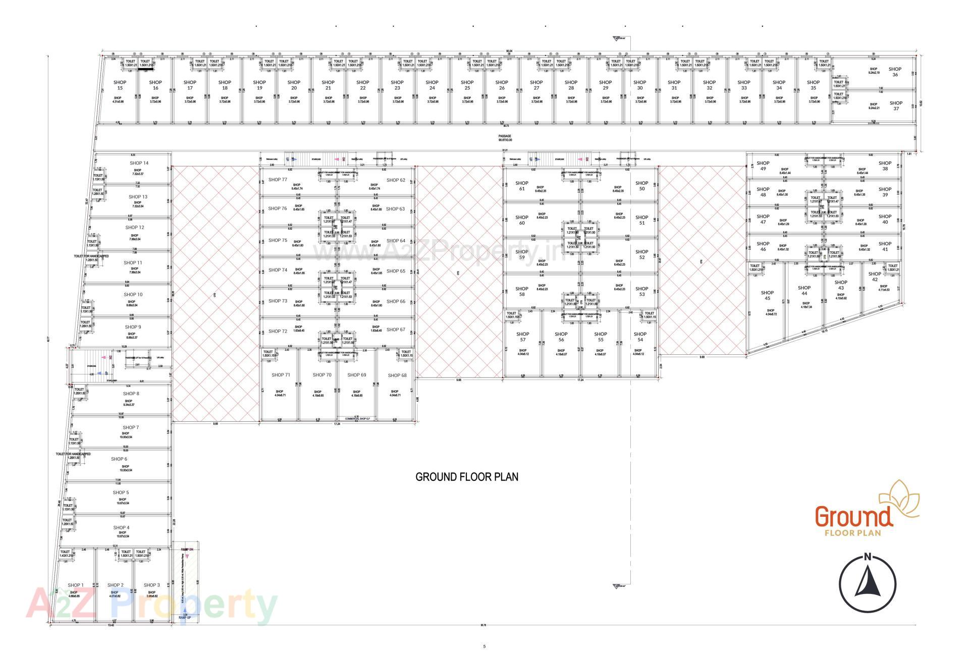 Layout of real estate project Prantij Prime located at Prantij, SabarÂ Kantha, Gujarat