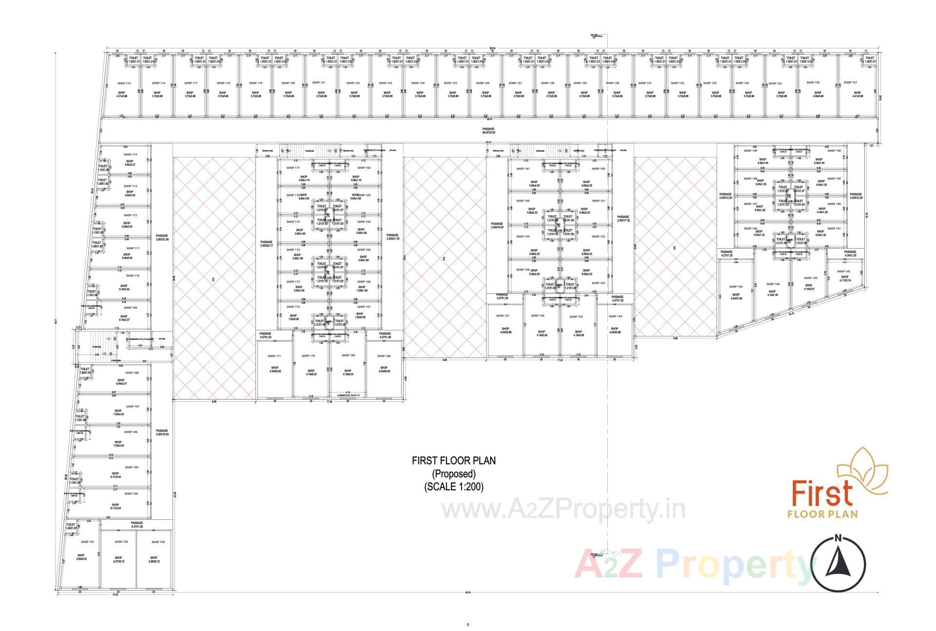 Layout of real estate project Prantij Prime located at Prantij, SabarÂ Kantha, Gujarat