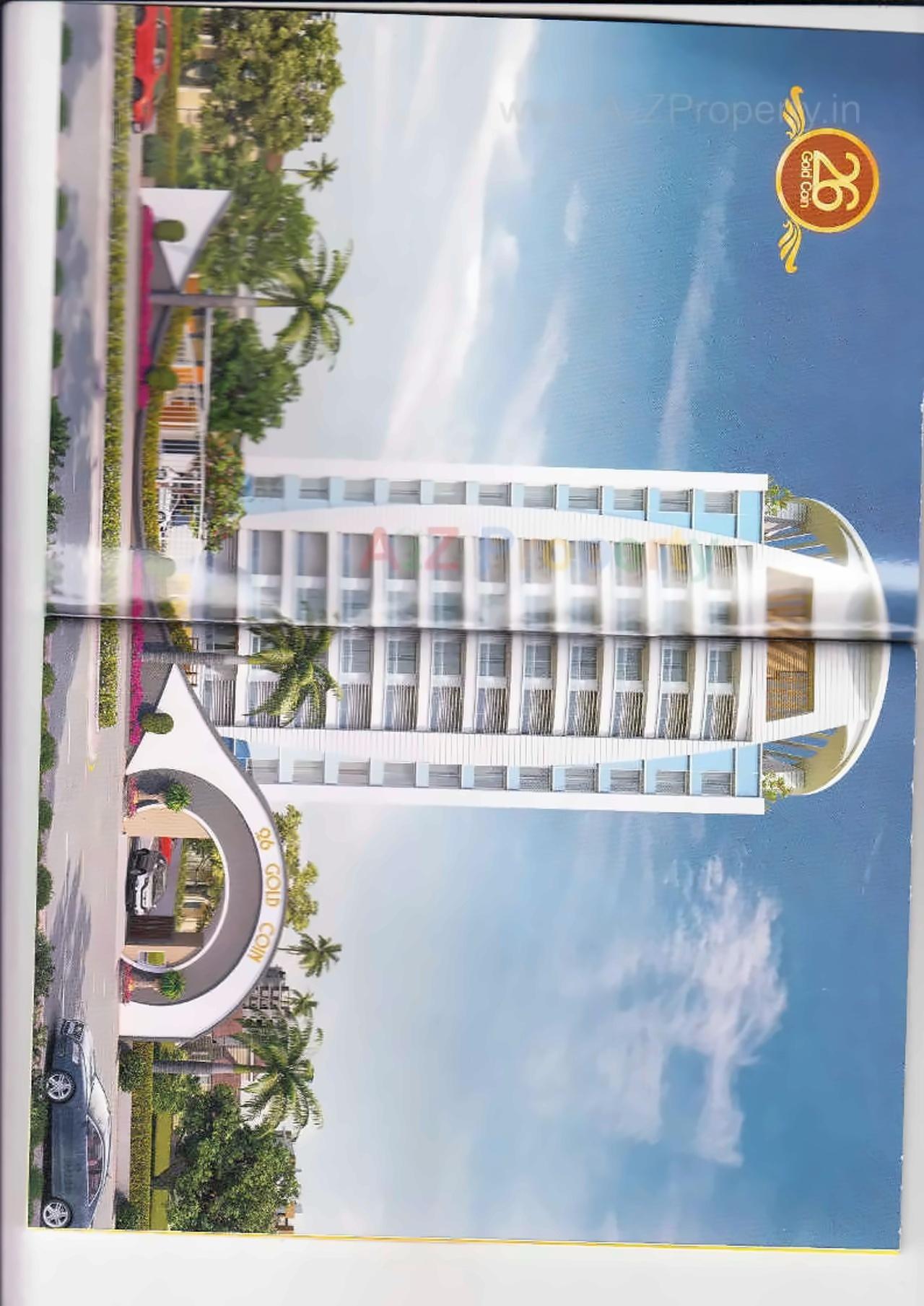 3D Elevation of real estate project 26 Gold Coin located at Varachha, Surat, Gujarat