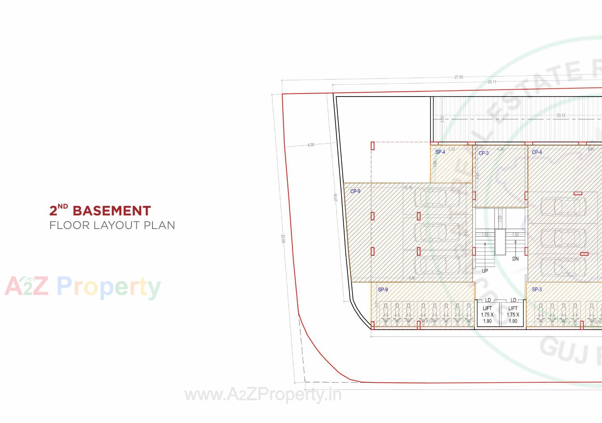 Layout of real estate project Aagam City Life located at Umra, Surat, Gujarat