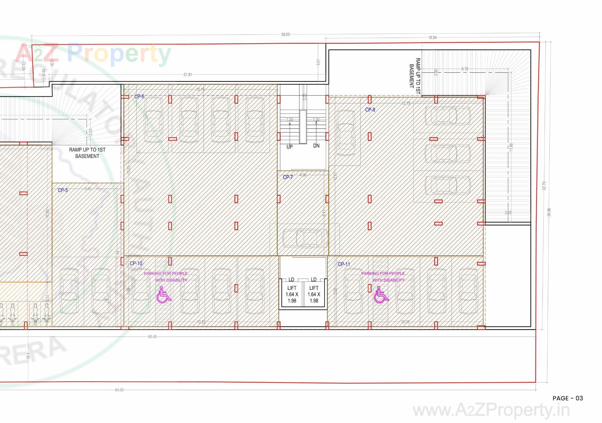 Layout of real estate project Aagam City Life located at Umra, Surat, Gujarat
