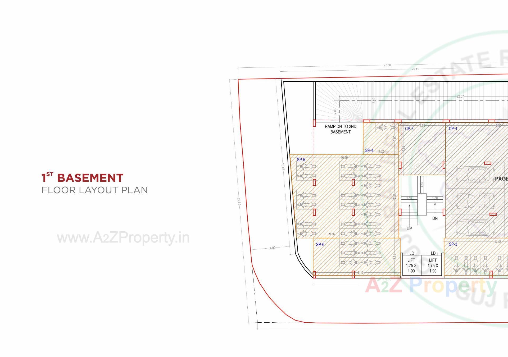 Layout of real estate project Aagam City Life located at Umra, Surat, Gujarat