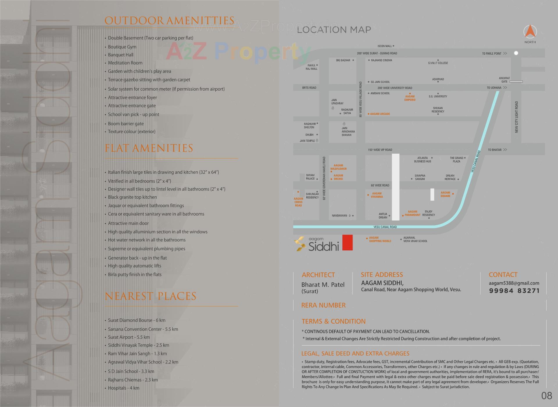  of real estate project Aagam Siddhi located at –vesu, Surat, Gujarat