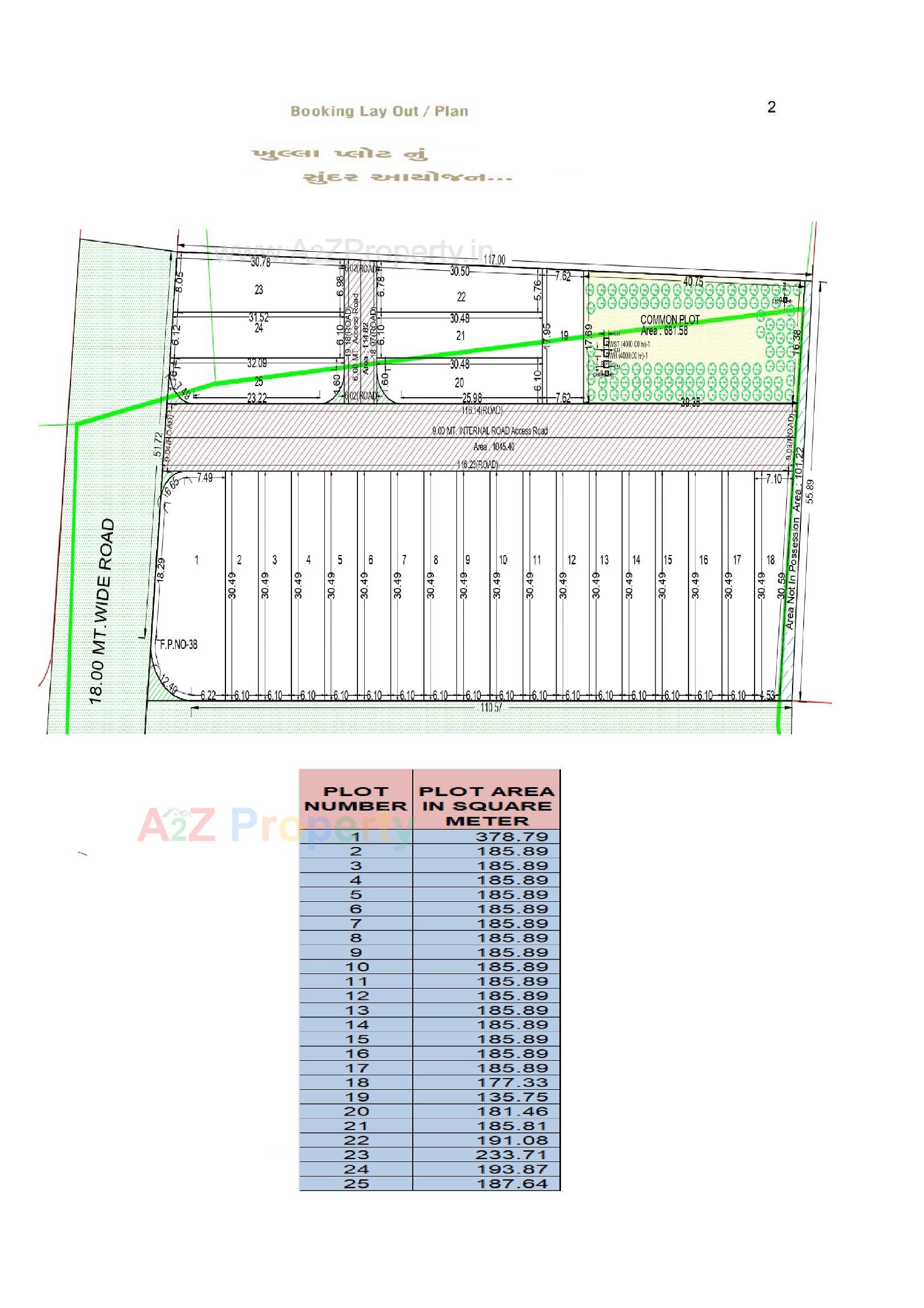 Layout of real estate project Aakar Industrial Estate located at Pali, Surat, Gujarat