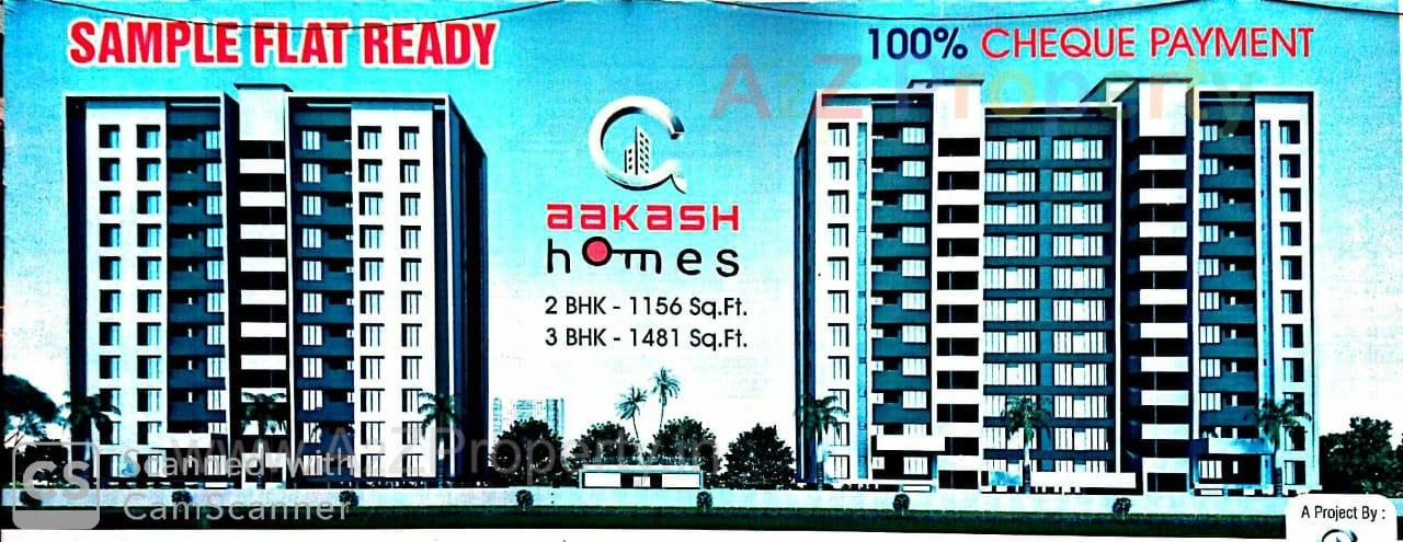 3D Elevation of real estate project Aakash Homes located at Piplod, Surat, Gujarat