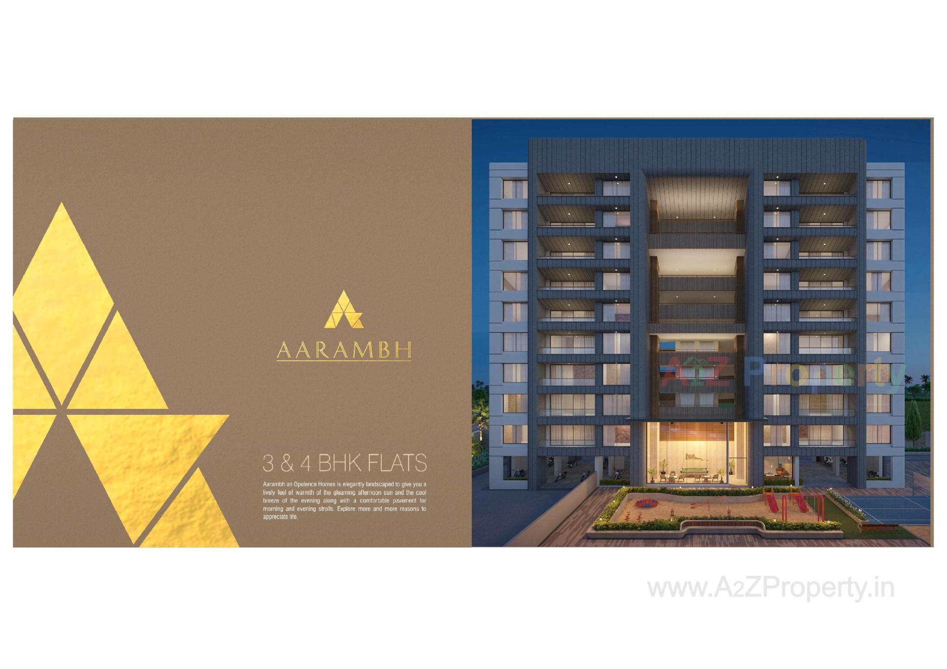 3D Elevation of real estate project Aarambh located at Surat, Surat, Gujarat