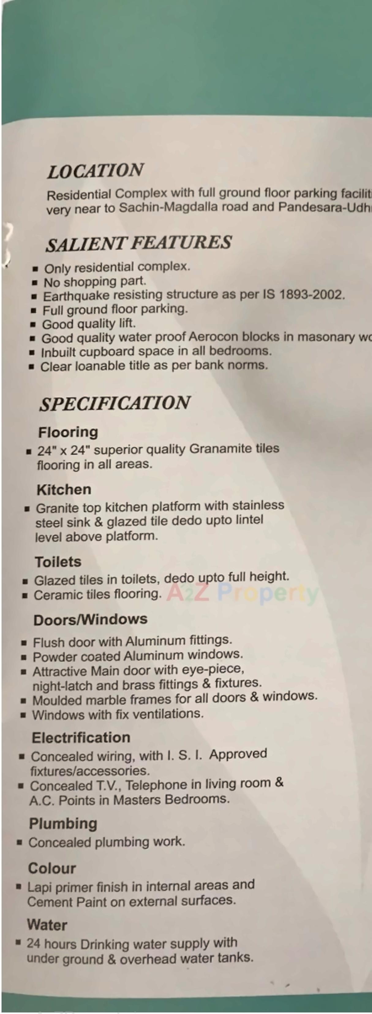 Project Specifications