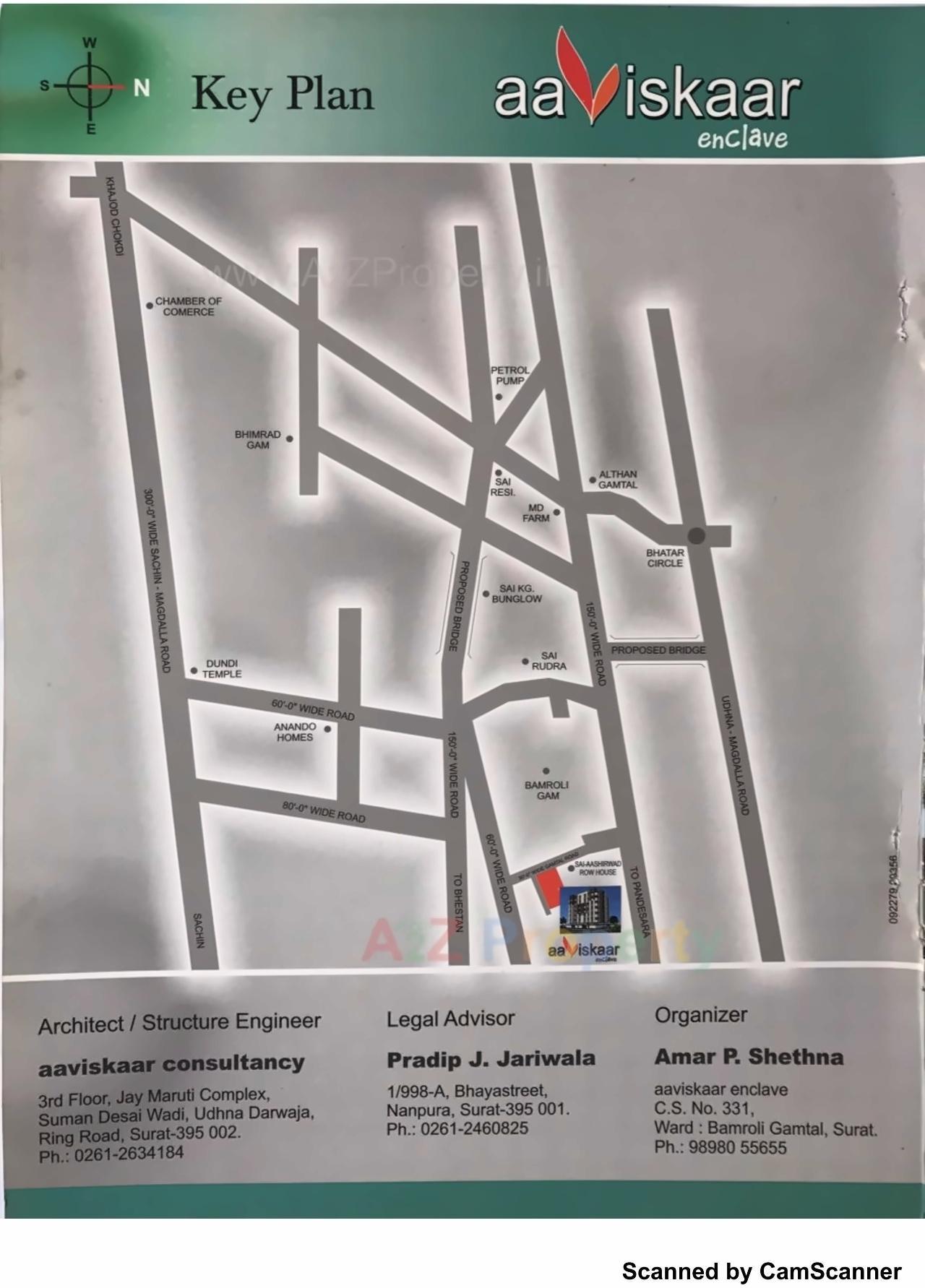  of real estate project Aaviskaar Enclave located at Bamroli, Surat, Gujarat