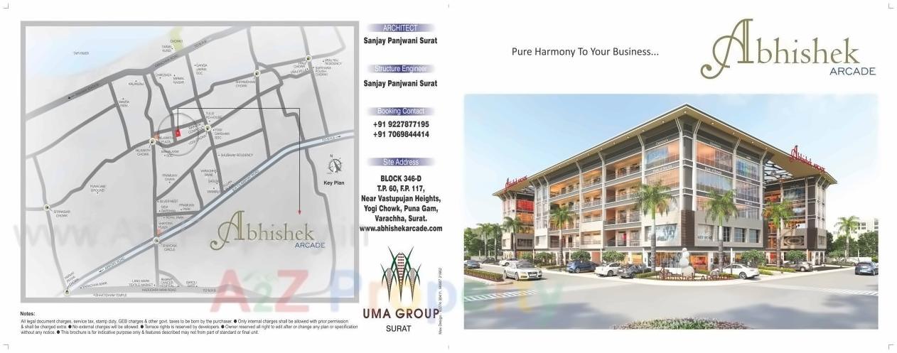  of real estate project Abhishek Arcade located at Puna, Surat, Gujarat