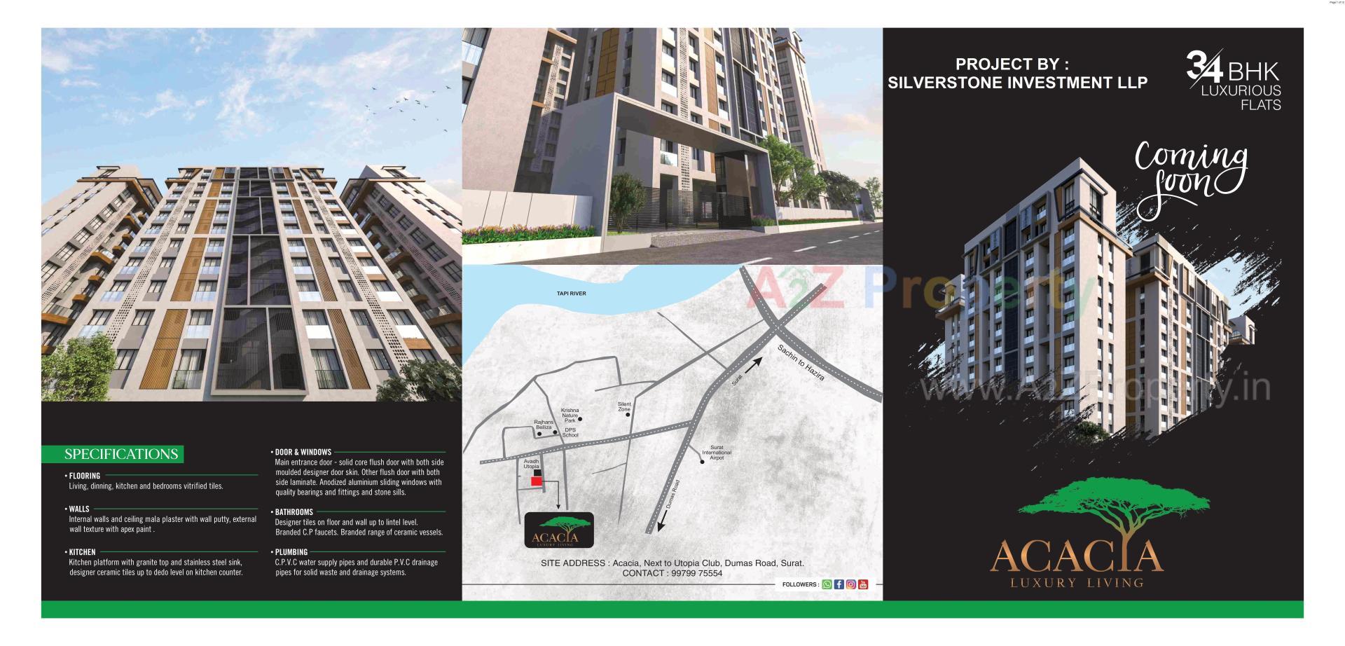  of real estate project Acacia located at Dumas, Surat, Gujarat