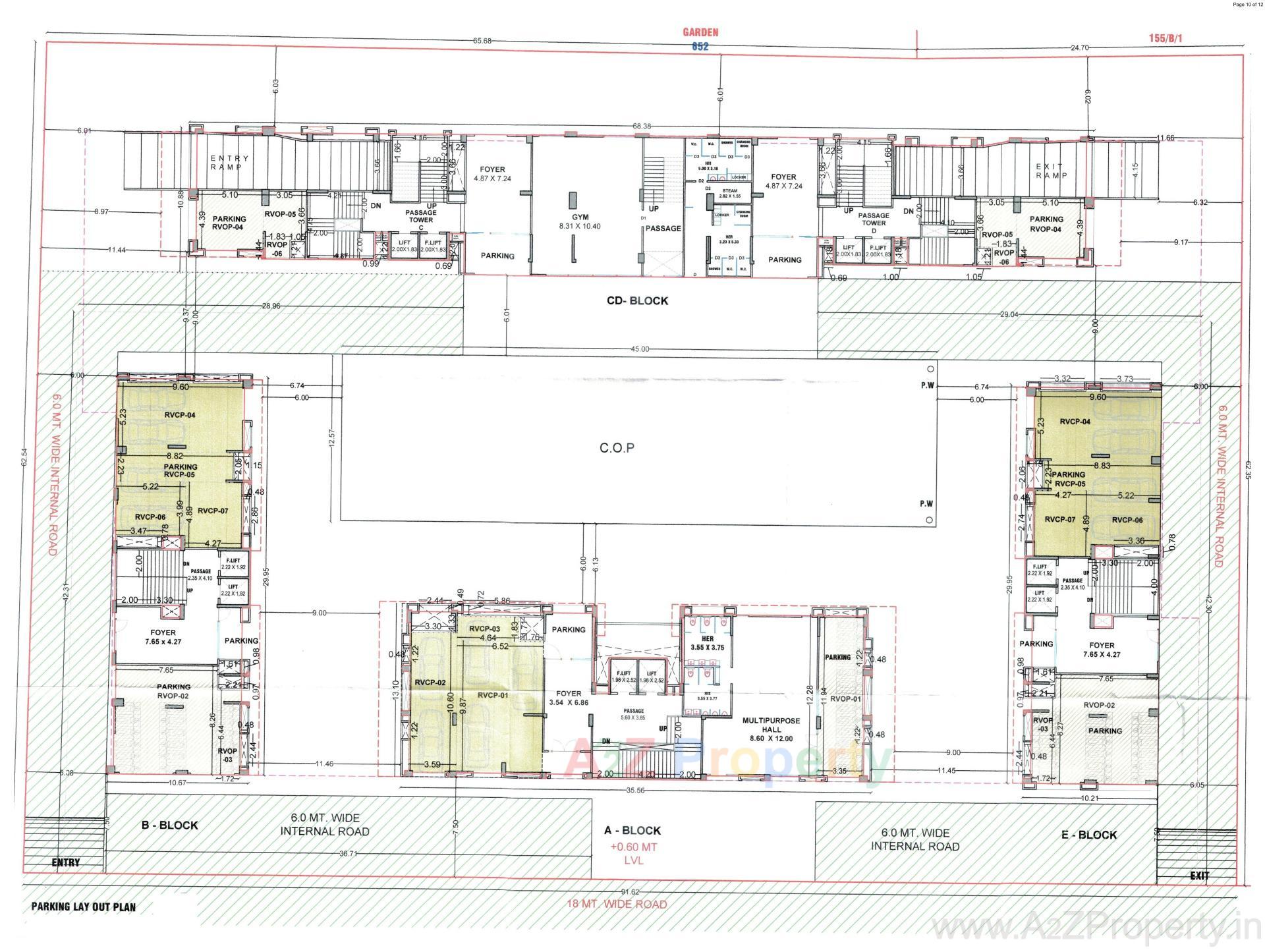 Layout of real estate project Acacia located at Dumas, Surat, Gujarat