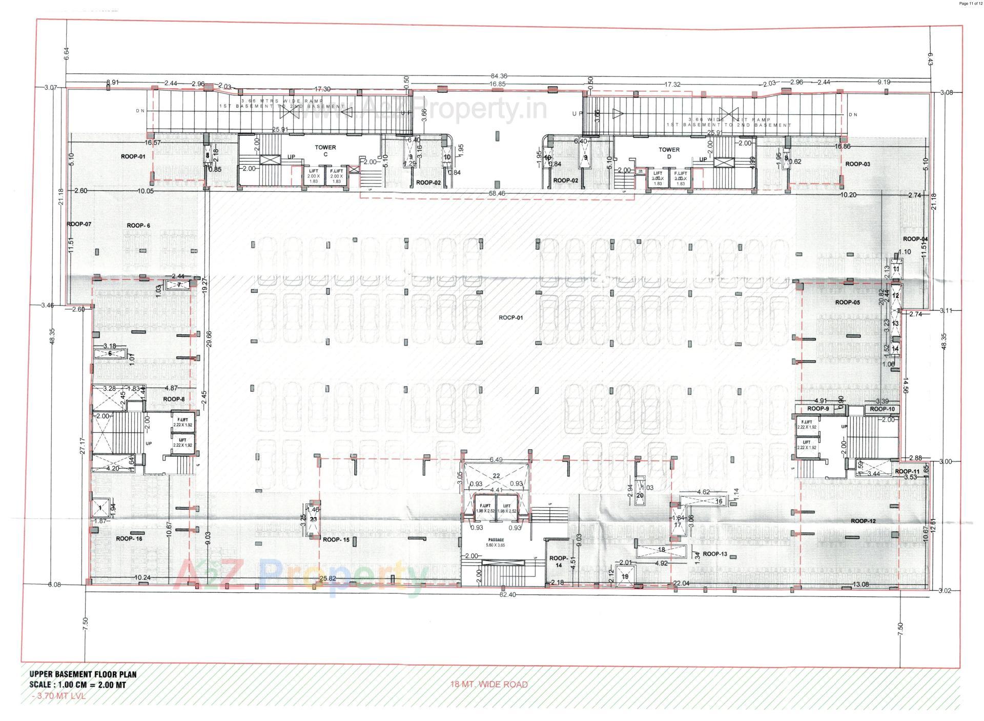Layout of real estate project Acacia located at Dumas, Surat, Gujarat