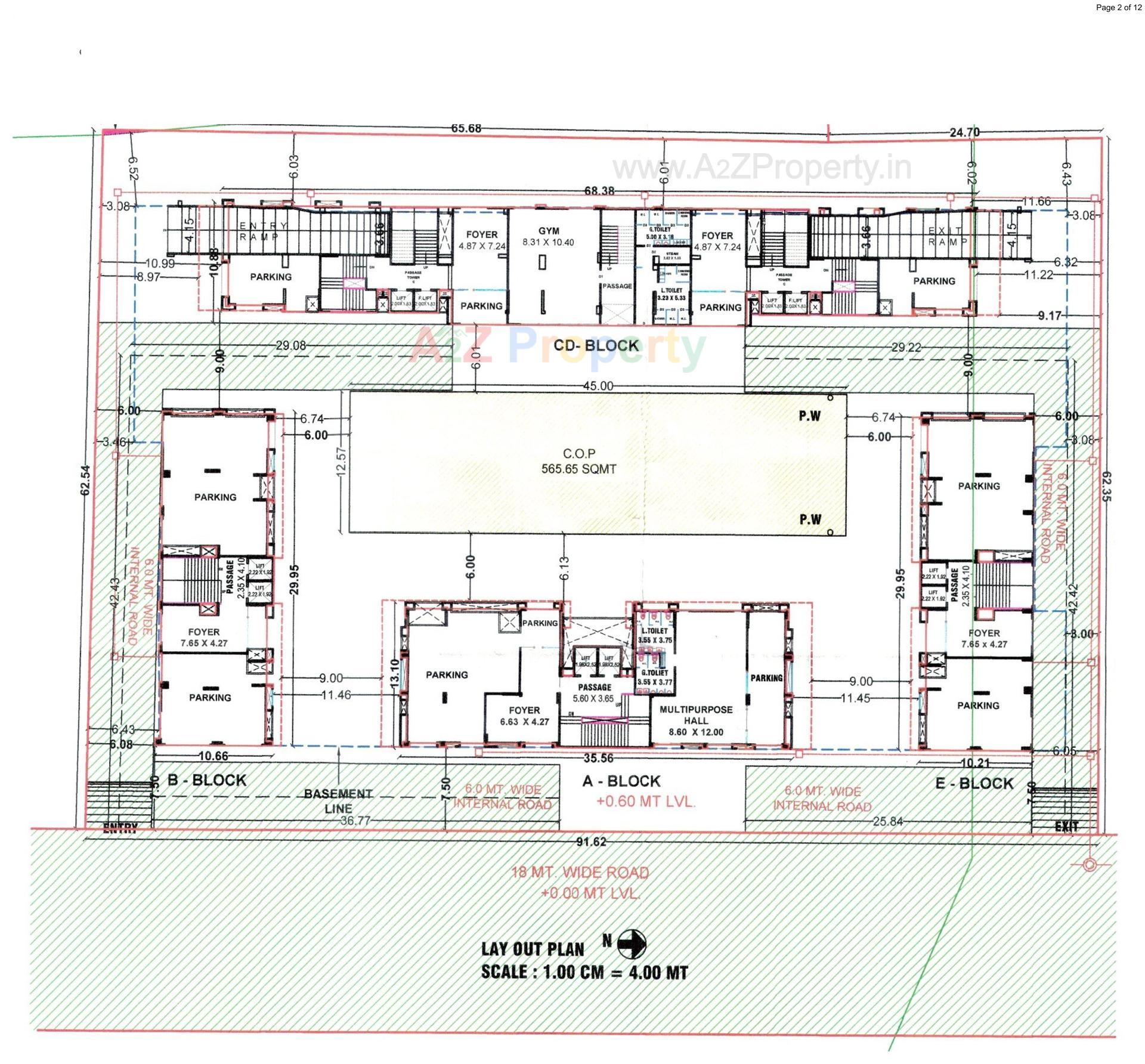 Layout of real estate project Acacia located at Dumas, Surat, Gujarat