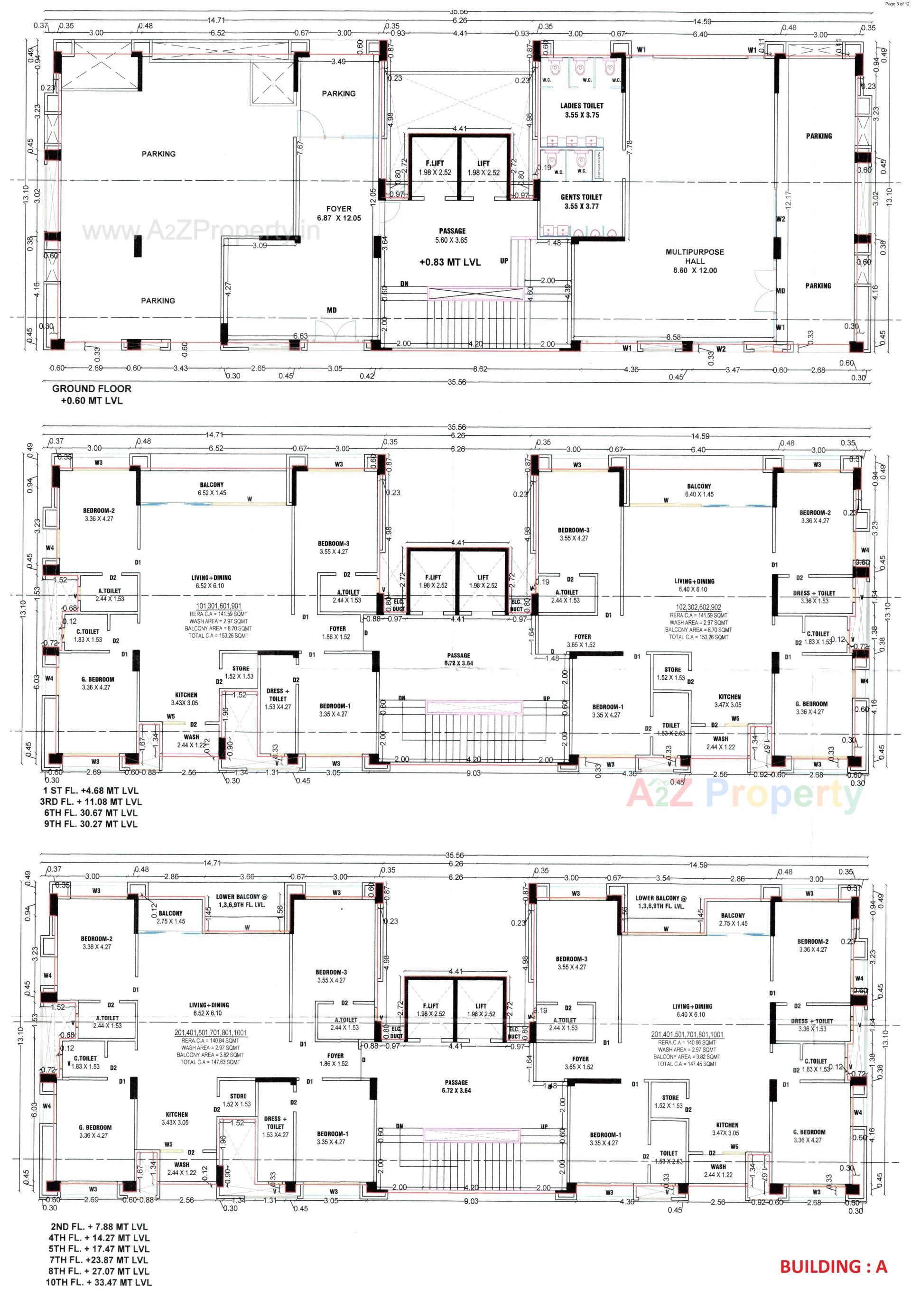Layout of real estate project Acacia located at Dumas, Surat, Gujarat