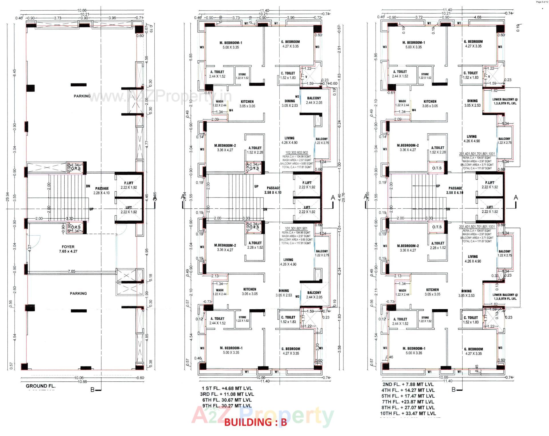 Layout of real estate project Acacia located at Dumas, Surat, Gujarat