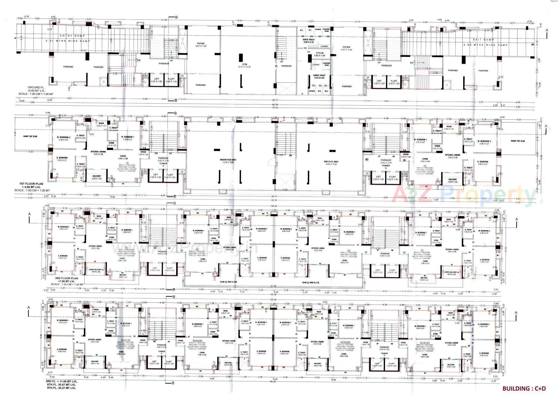 Layout of real estate project Acacia located at Dumas, Surat, Gujarat