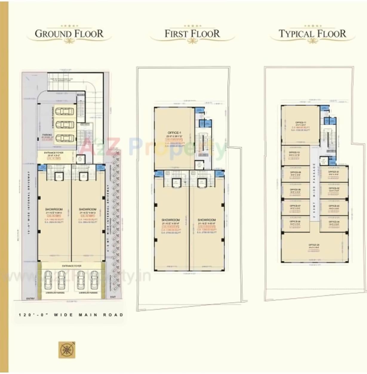 Layout of real estate project Acropolis located at Athwa-umra, Surat, Gujarat
