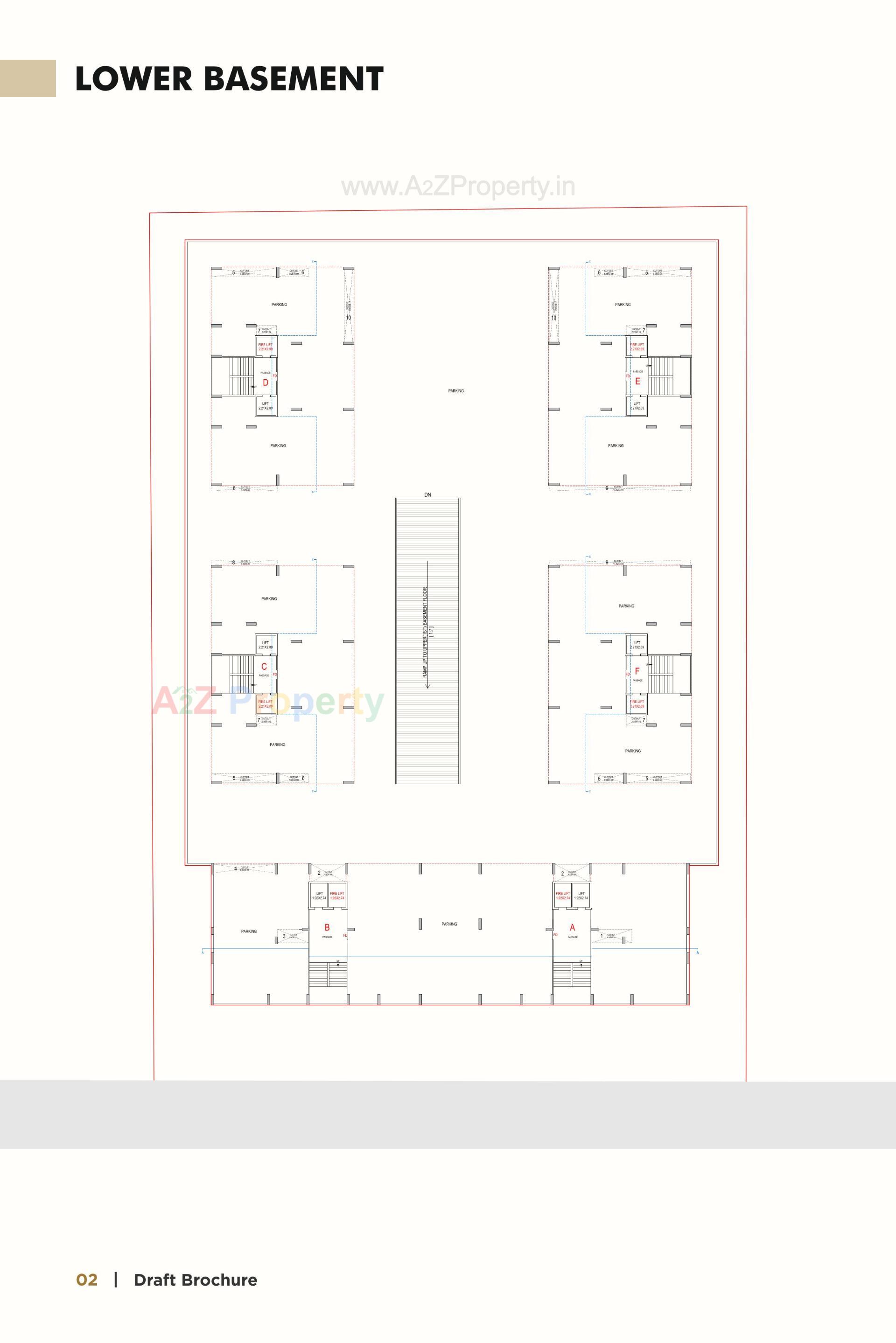 Layout of real estate project Agastya located at Vesu, Surat, Gujarat
