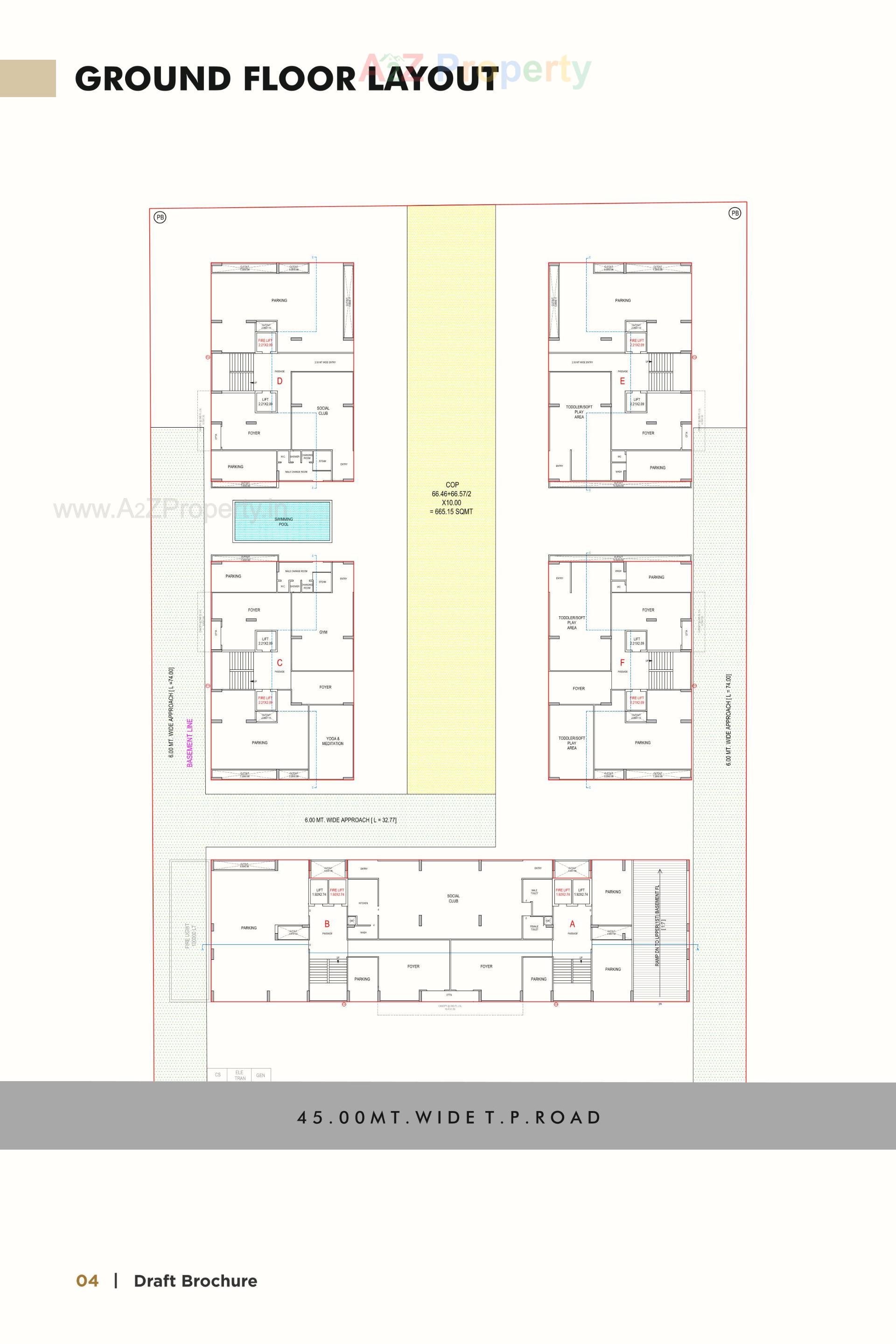 Layout of real estate project Agastya located at Vesu, Surat, Gujarat