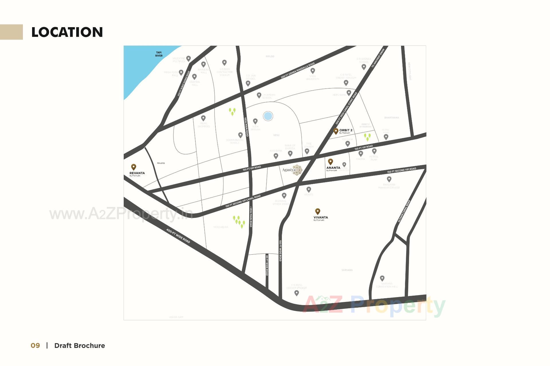  of real estate project Agastya located at Vesu, Surat, Gujarat