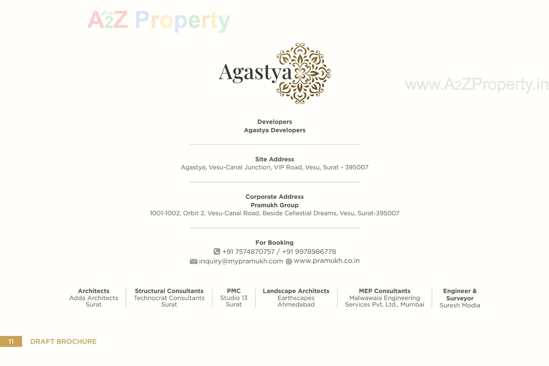  of real estate project Agastya located at Vesu, Surat, Gujarat