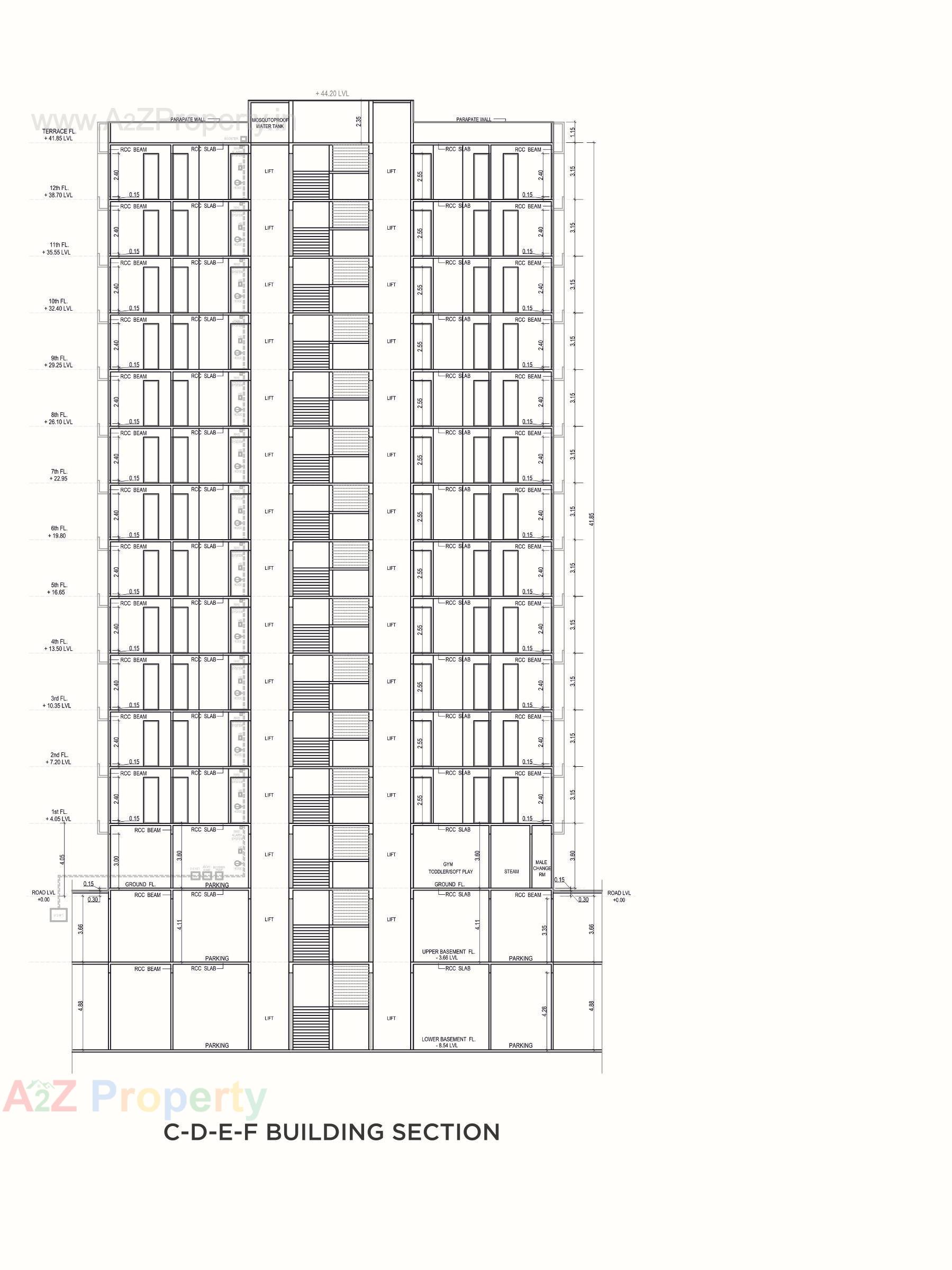 Layout of real estate project Agastya located at Vesu, Surat, Gujarat