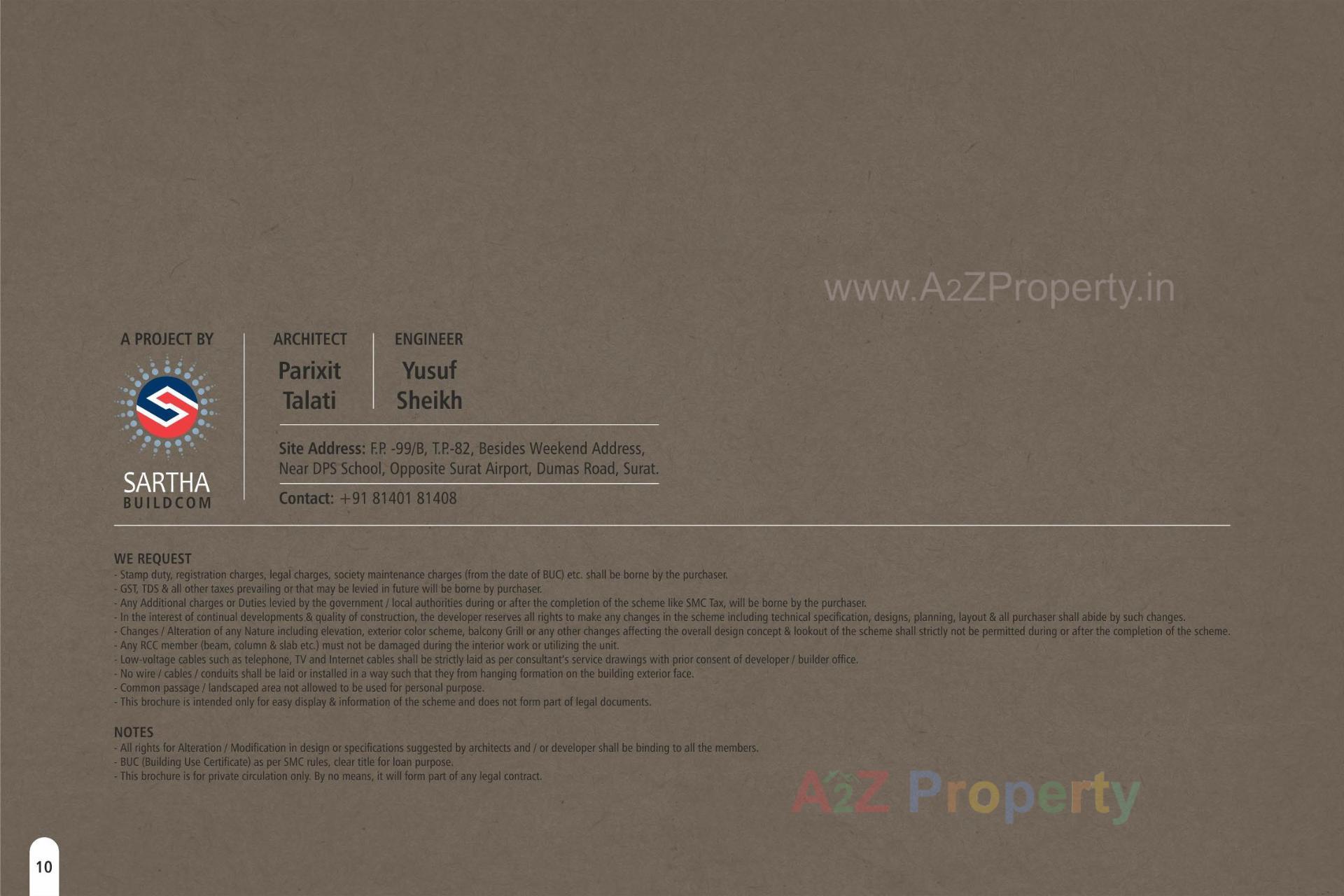  of real estate project Altarius located at Dumas, Surat, Gujarat