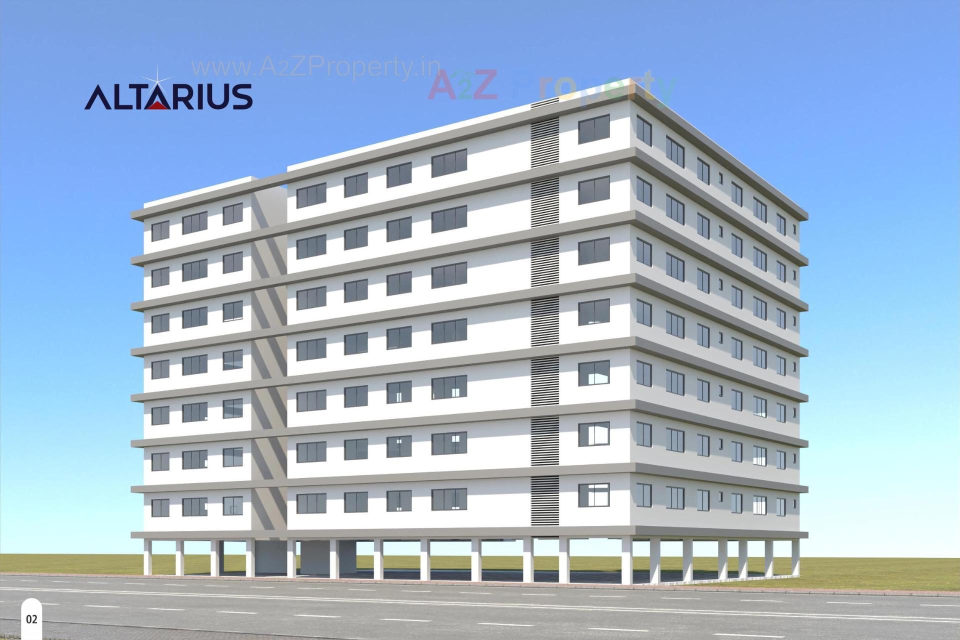 3D Elevation of real estate project Altarius located at Dumas, Surat, Gujarat
