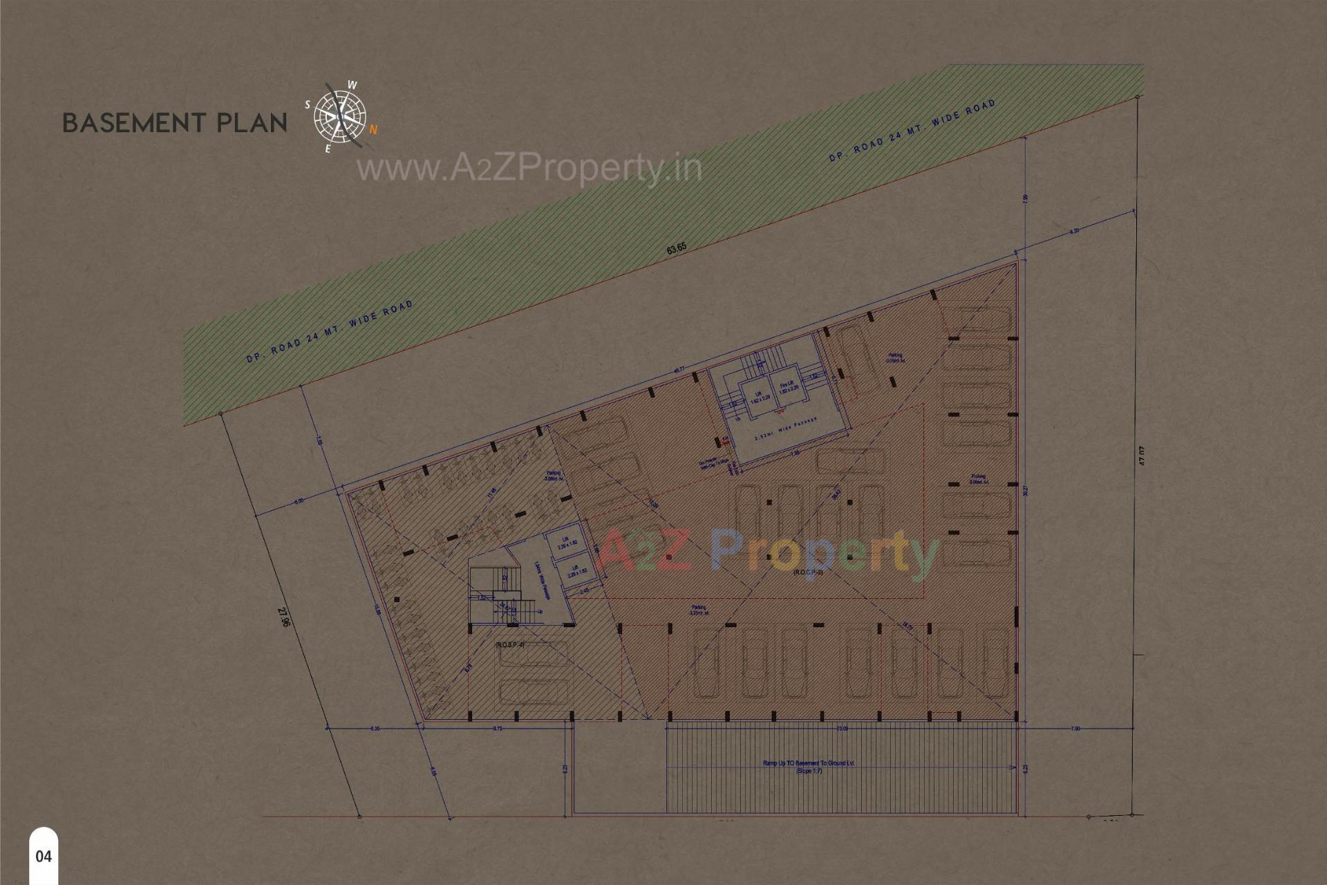 Layout of real estate project Altarius located at Dumas, Surat, Gujarat