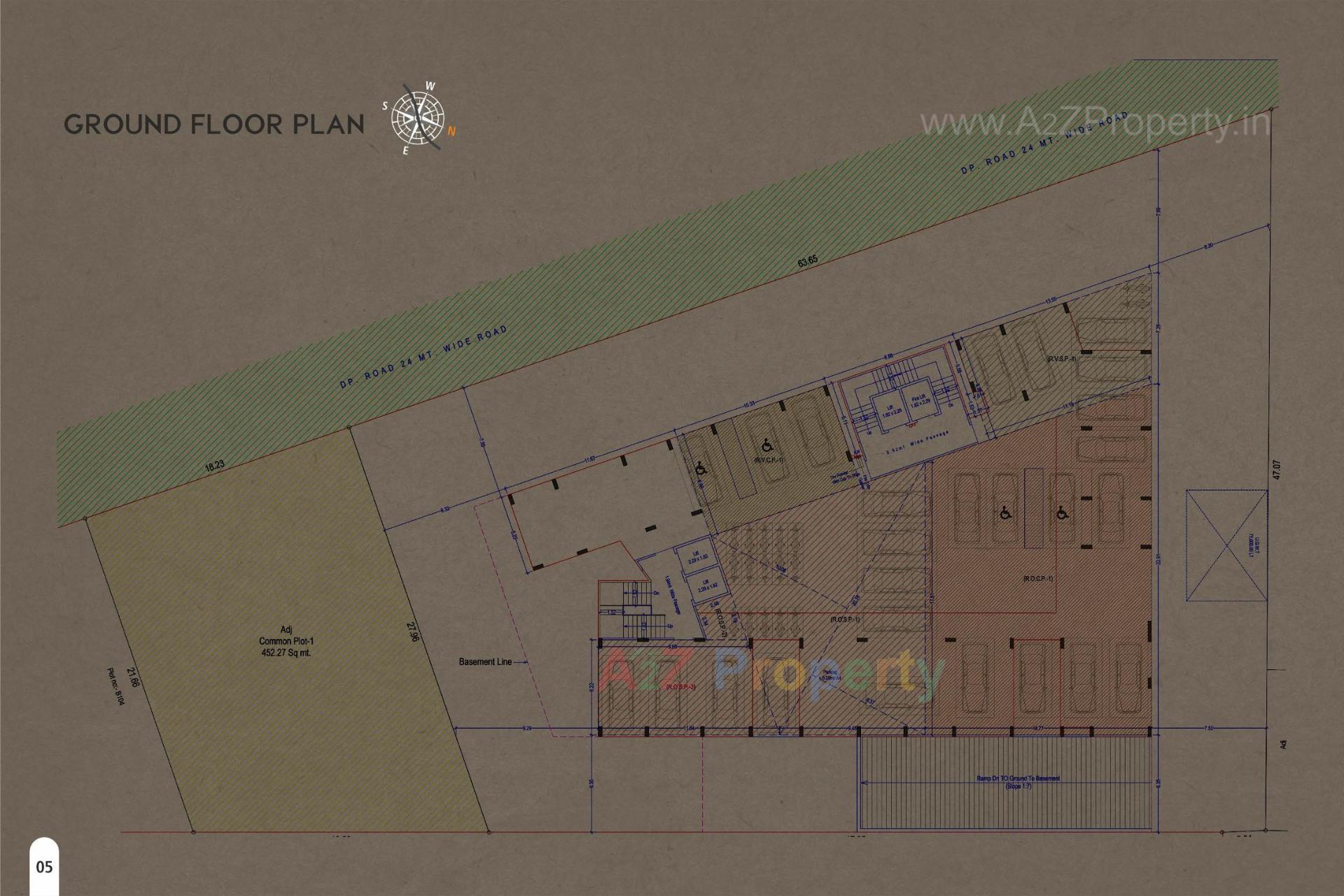 Layout of real estate project Altarius located at Dumas, Surat, Gujarat