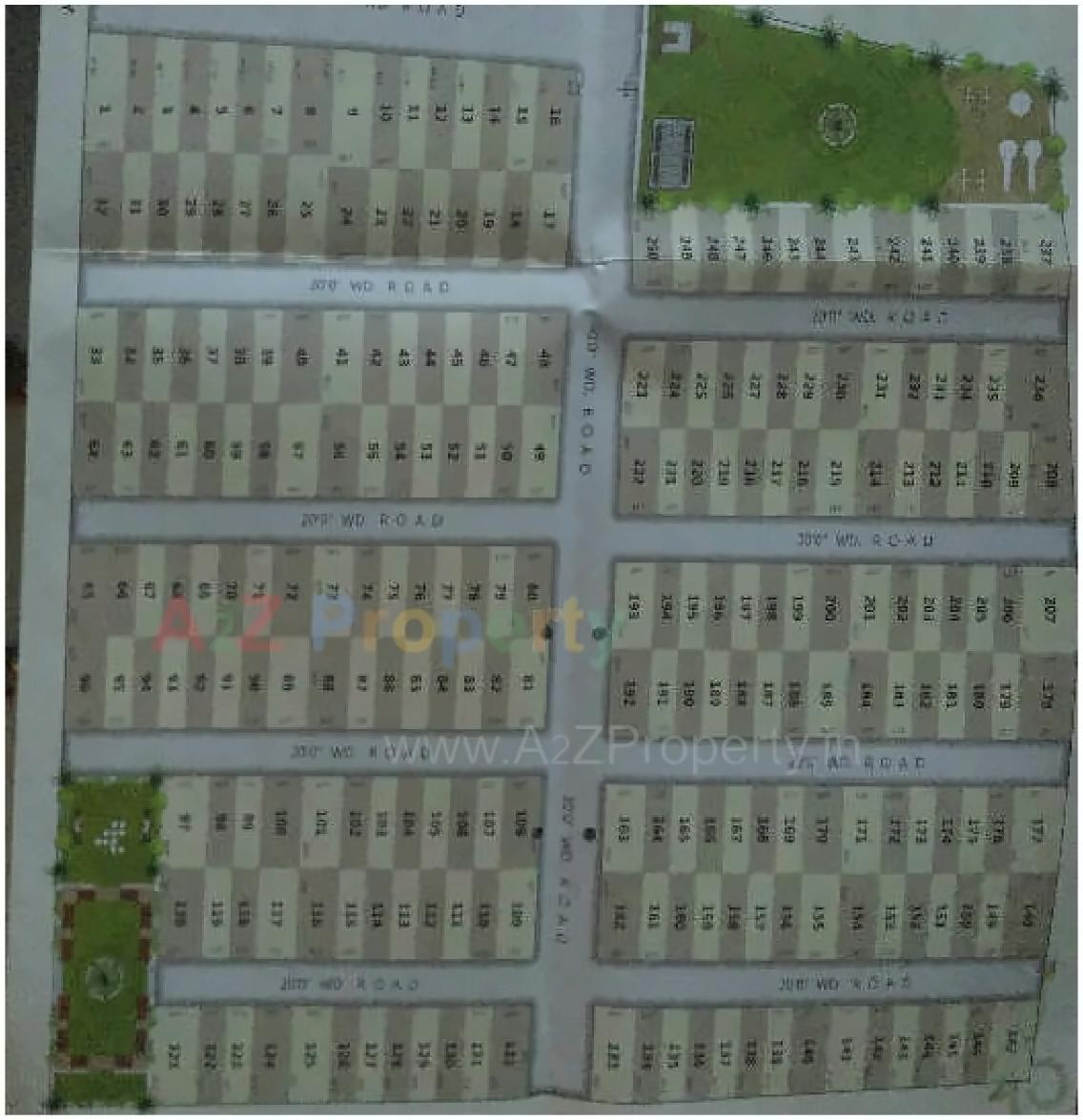 Layout of real estate project Ambar Vatika located at Bagumara, Surat, Gujarat