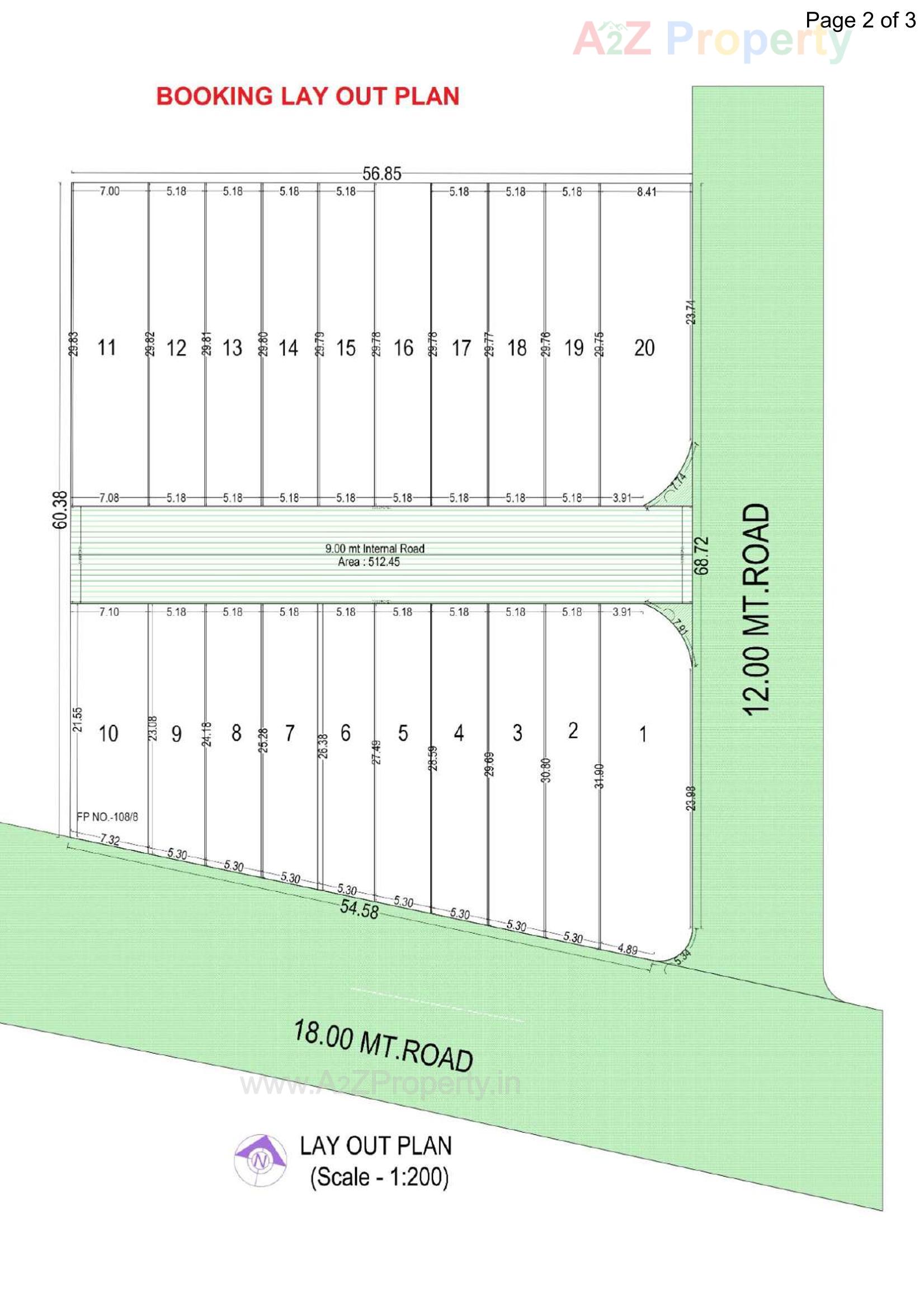 Layout of real estate project Amrut Udhyog Nagar Vibhag located at Surat, Surat, Gujarat