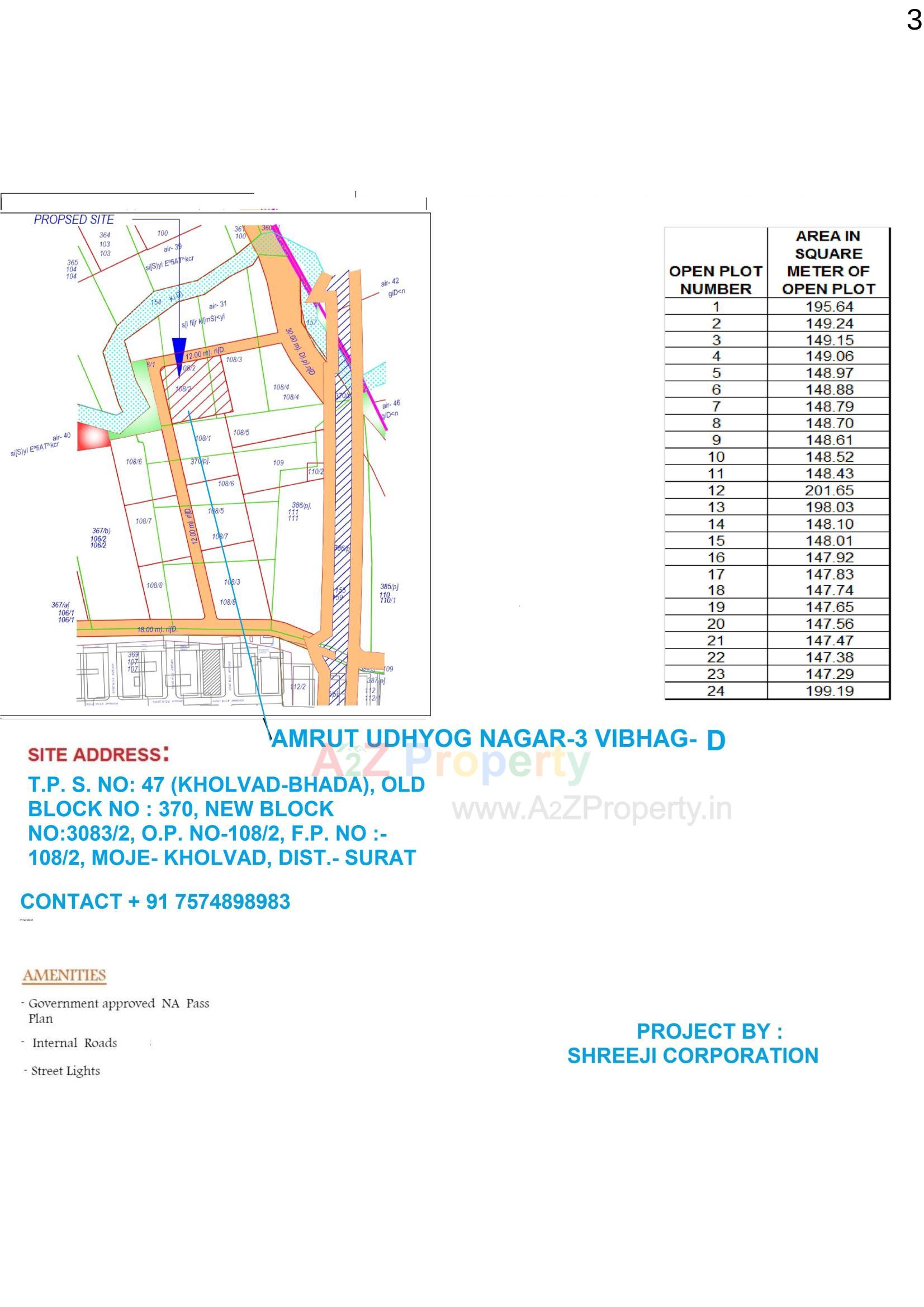  of real estate project Amrut Udhyog Nagar Vibhag located at Surat, Surat, Gujarat