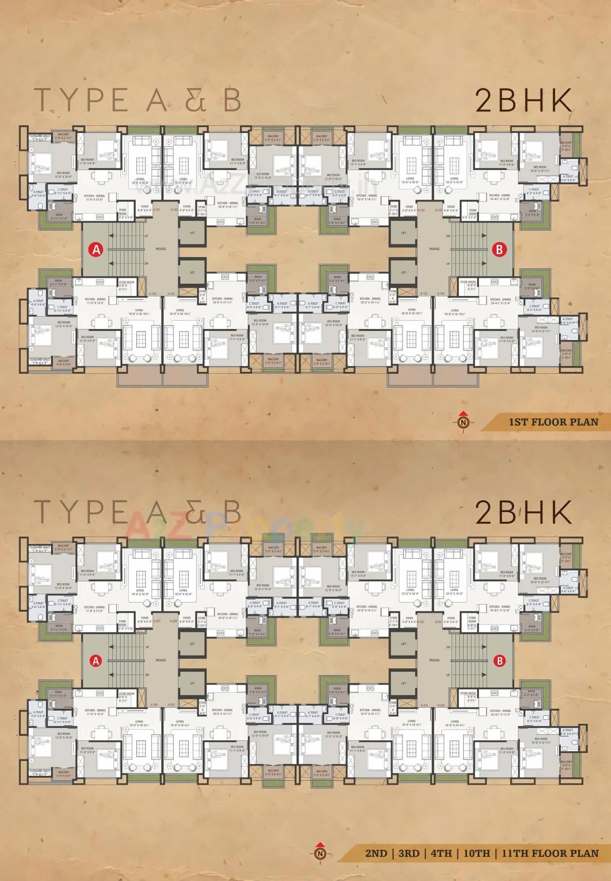 Layout of real estate project Anand Avenue located at Jahangirabad, Surat, Gujarat