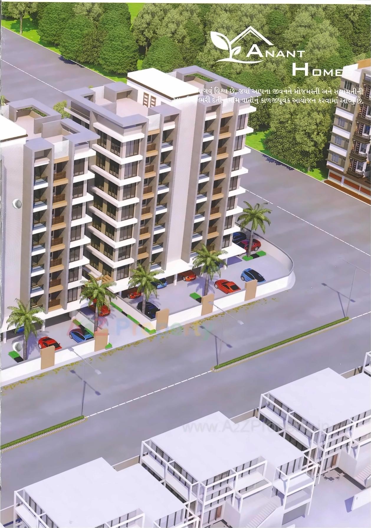 3D Elevation of real estate project Anant Homes located at Utran, Surat, Gujarat