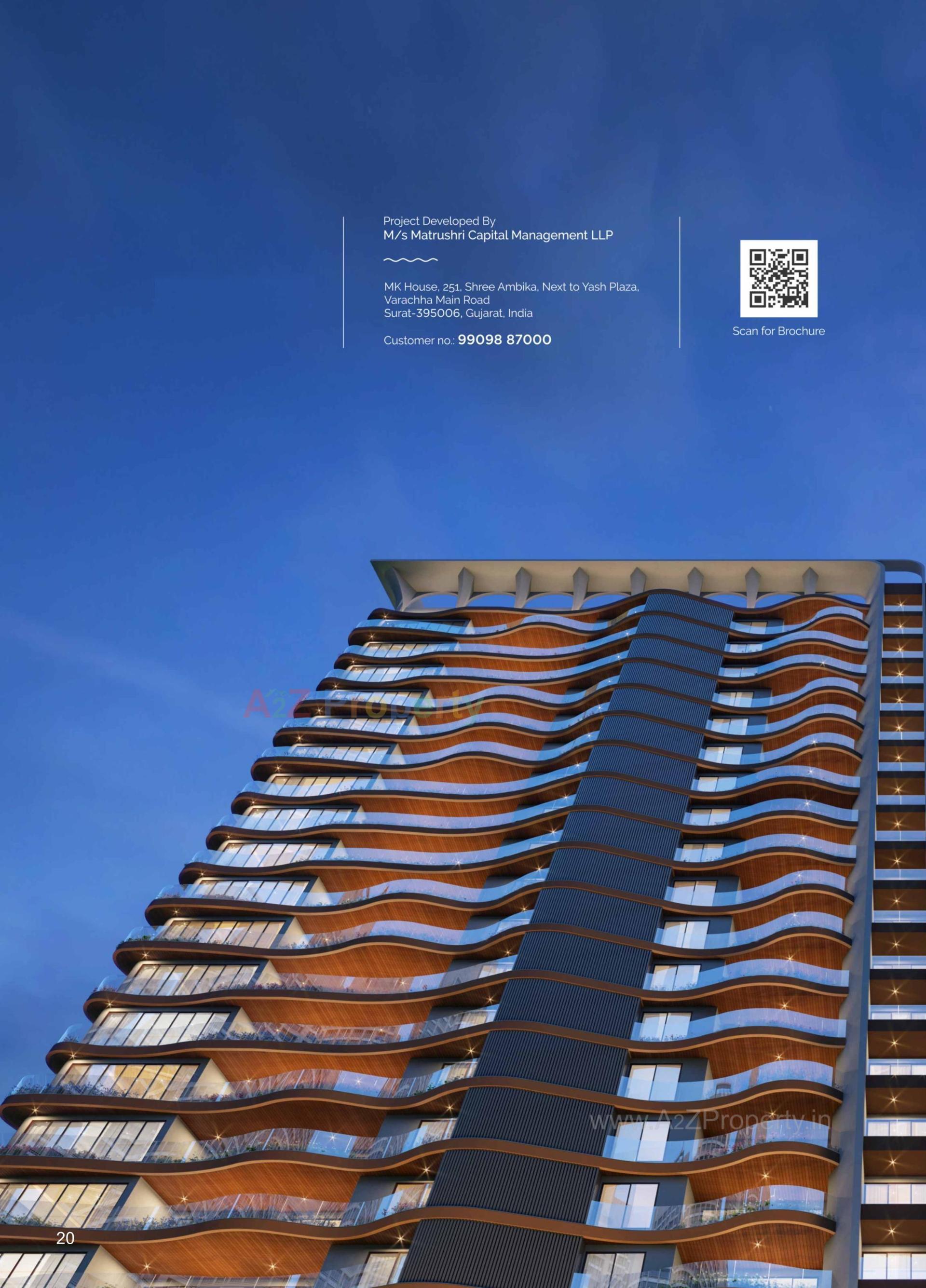 3D Elevation of real estate project Ananta Heights located at Mota, Surat, Gujarat