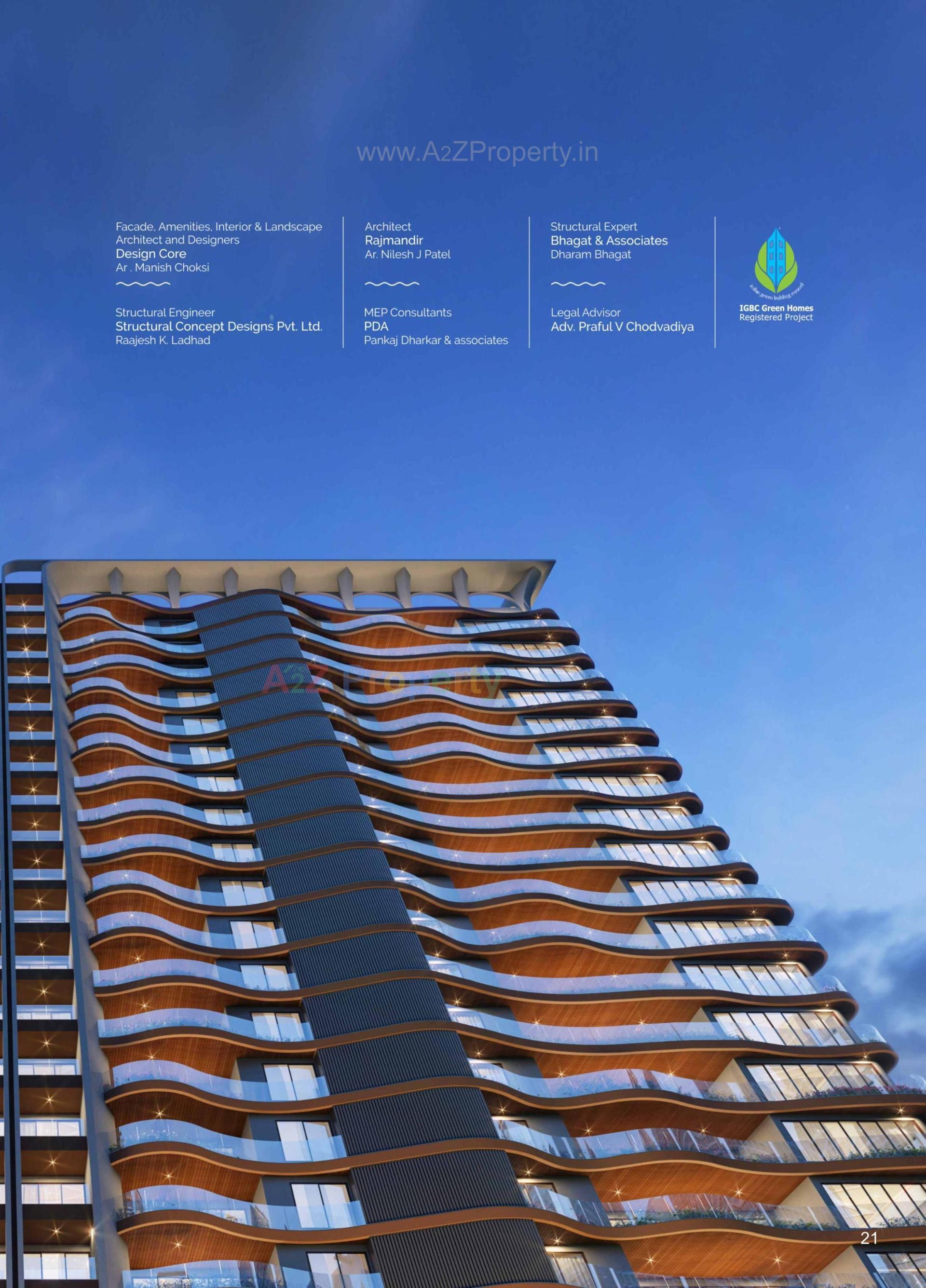 3D Elevation of real estate project Ananta Heights located at Mota, Surat, Gujarat