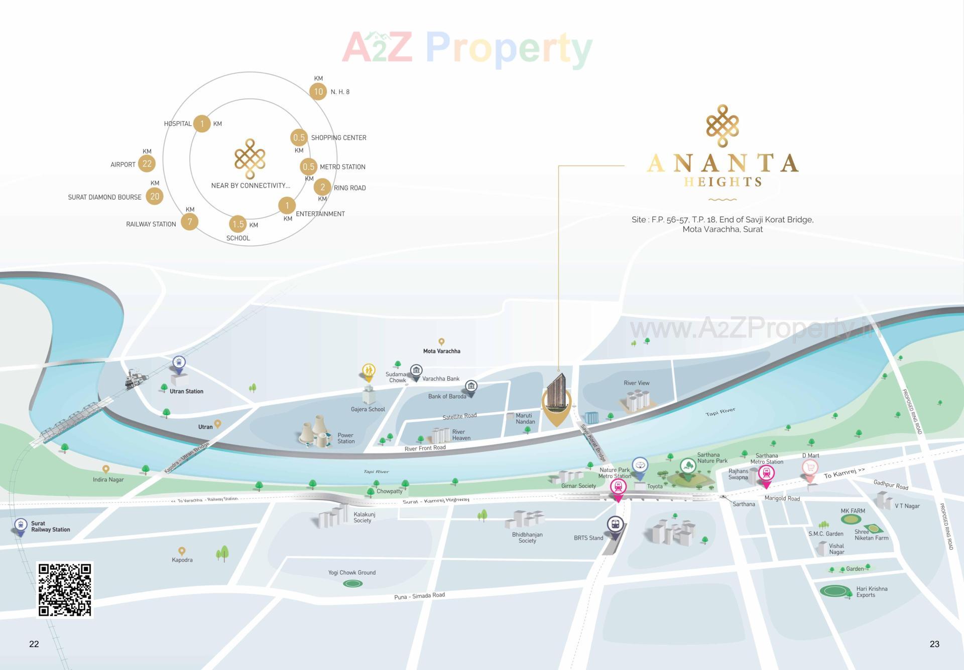  of real estate project Ananta Heights located at Mota, Surat, Gujarat