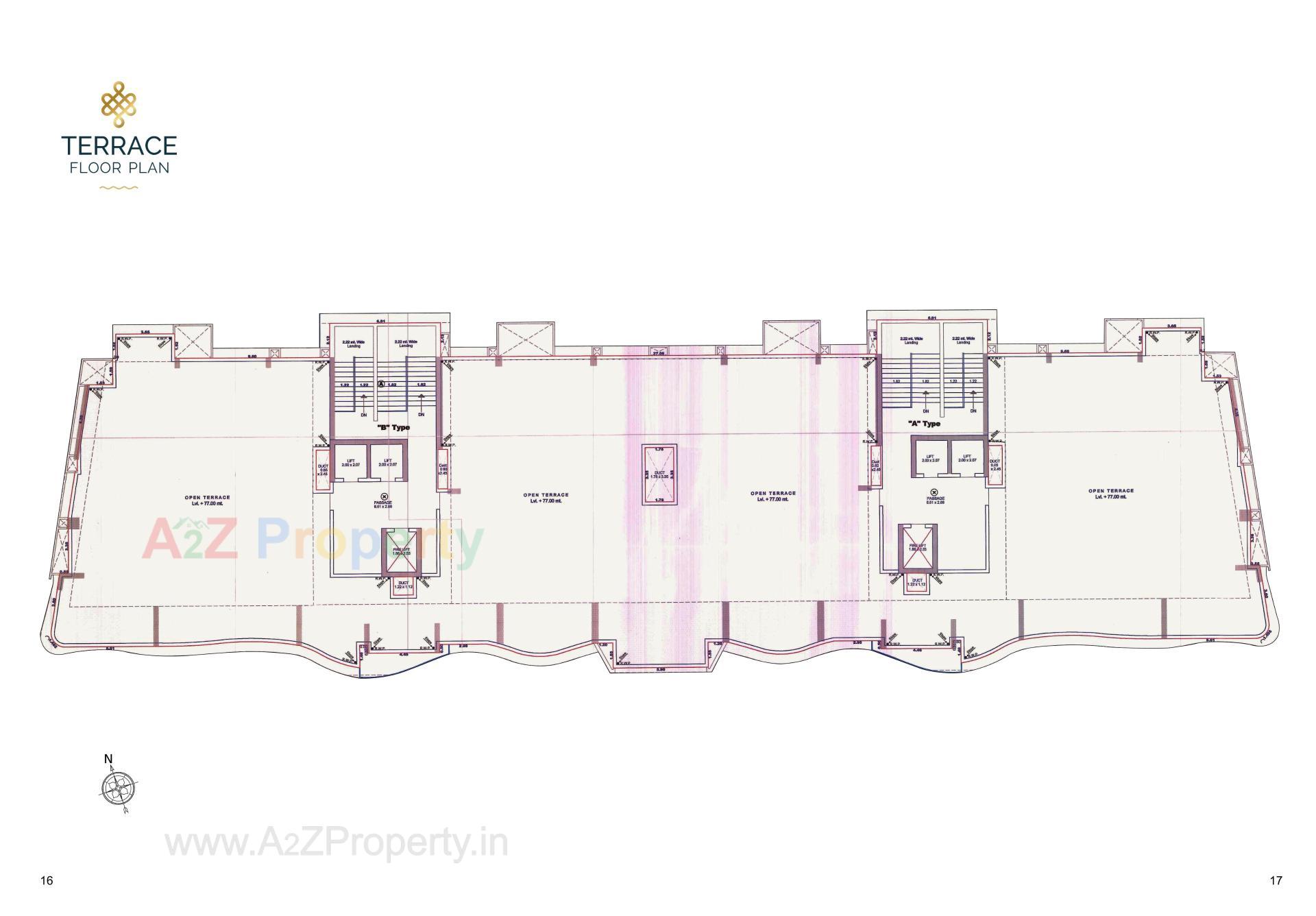 Layout of real estate project Ananta Heights located at Mota, Surat, Gujarat